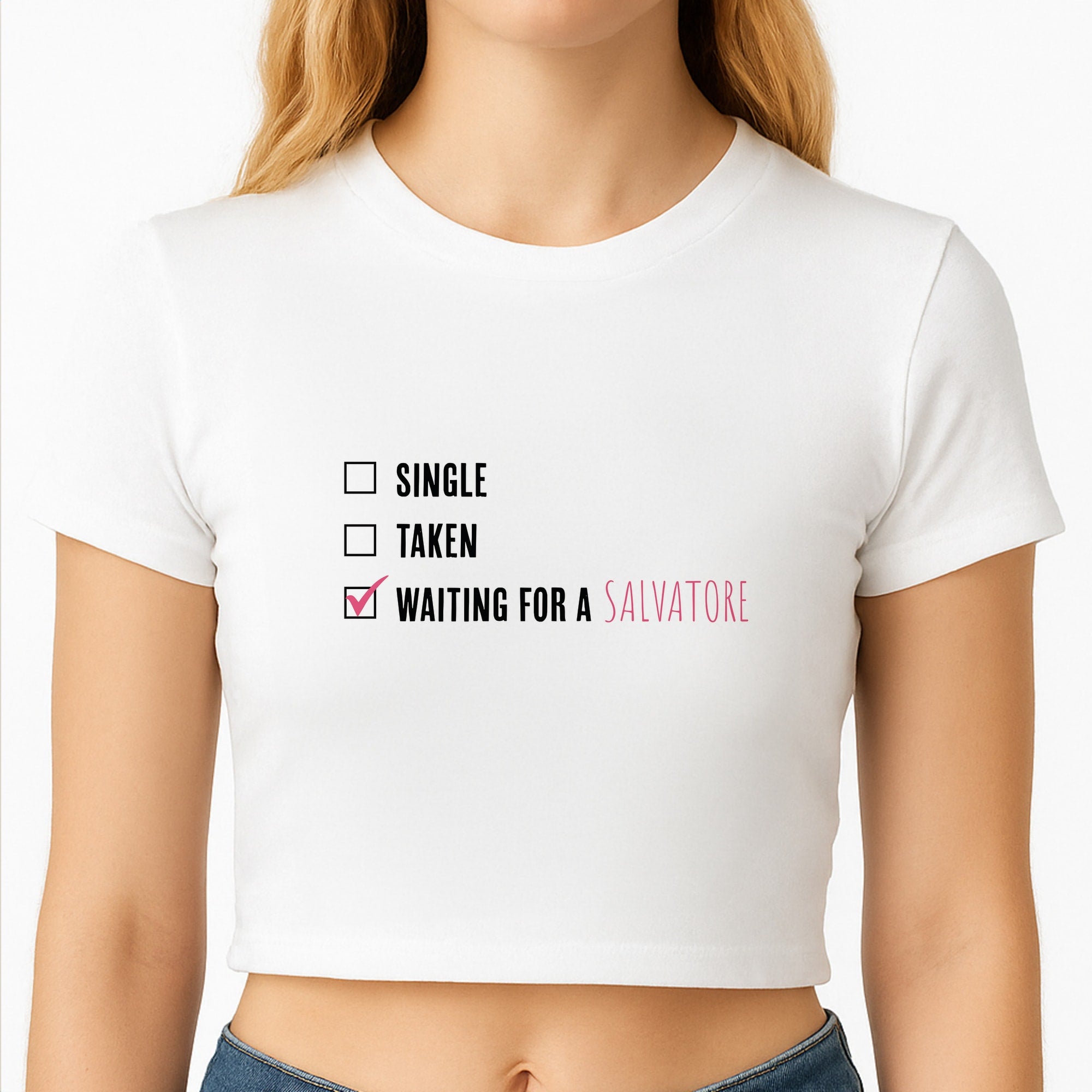 Waiting For A Salvatore - VD Crop Top