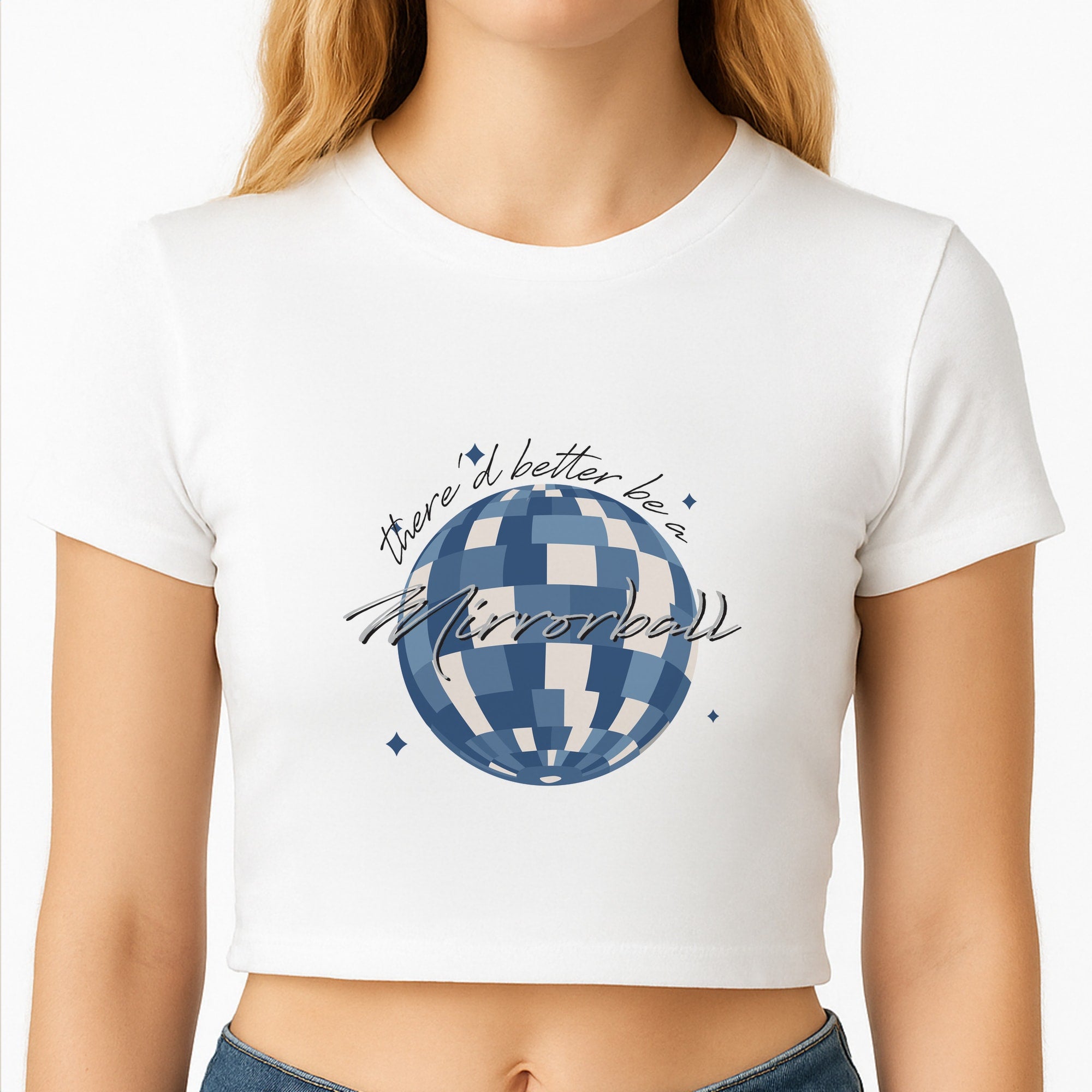 Mirrorball Crop Top