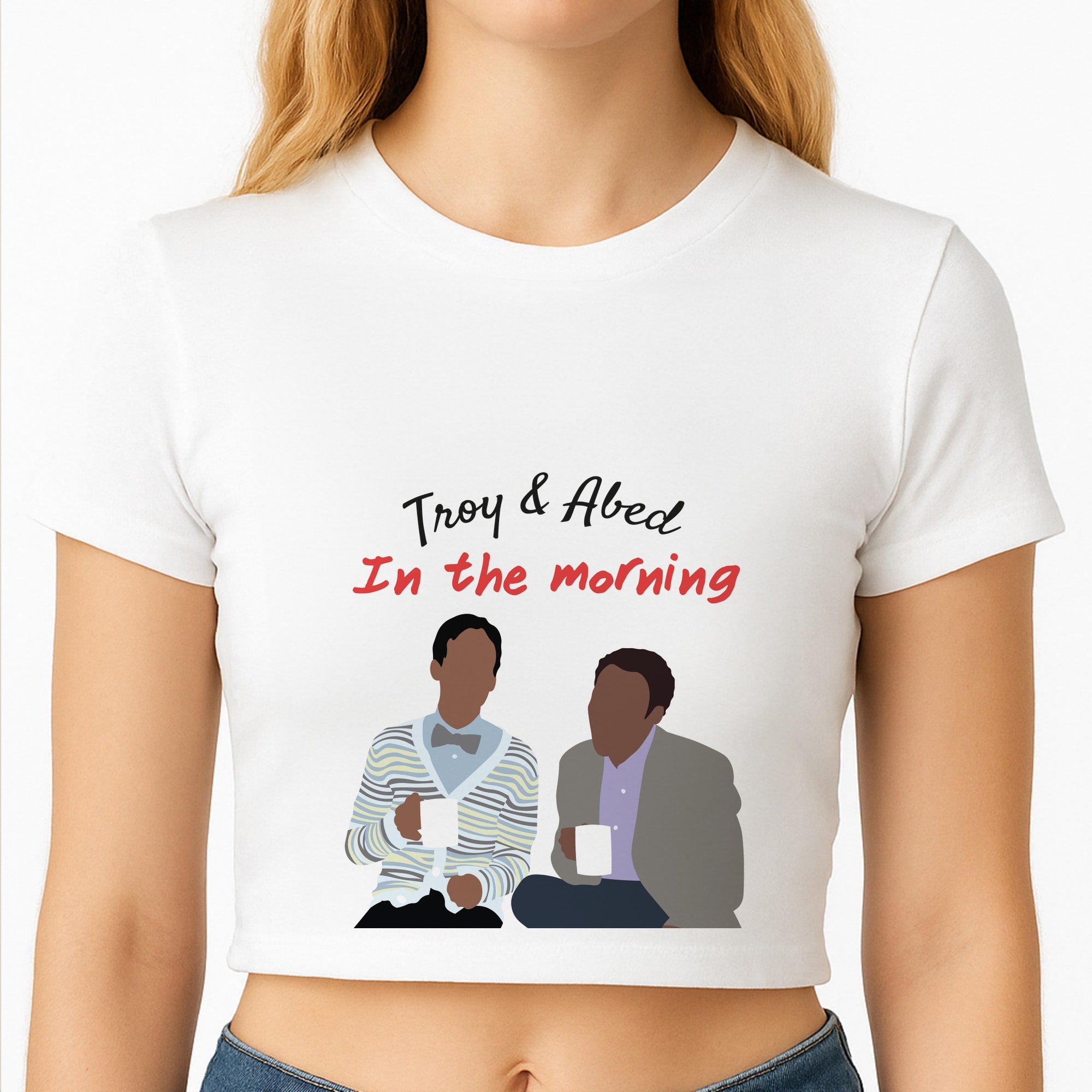 Troy And Abed In The Morning - Community Crop Top
