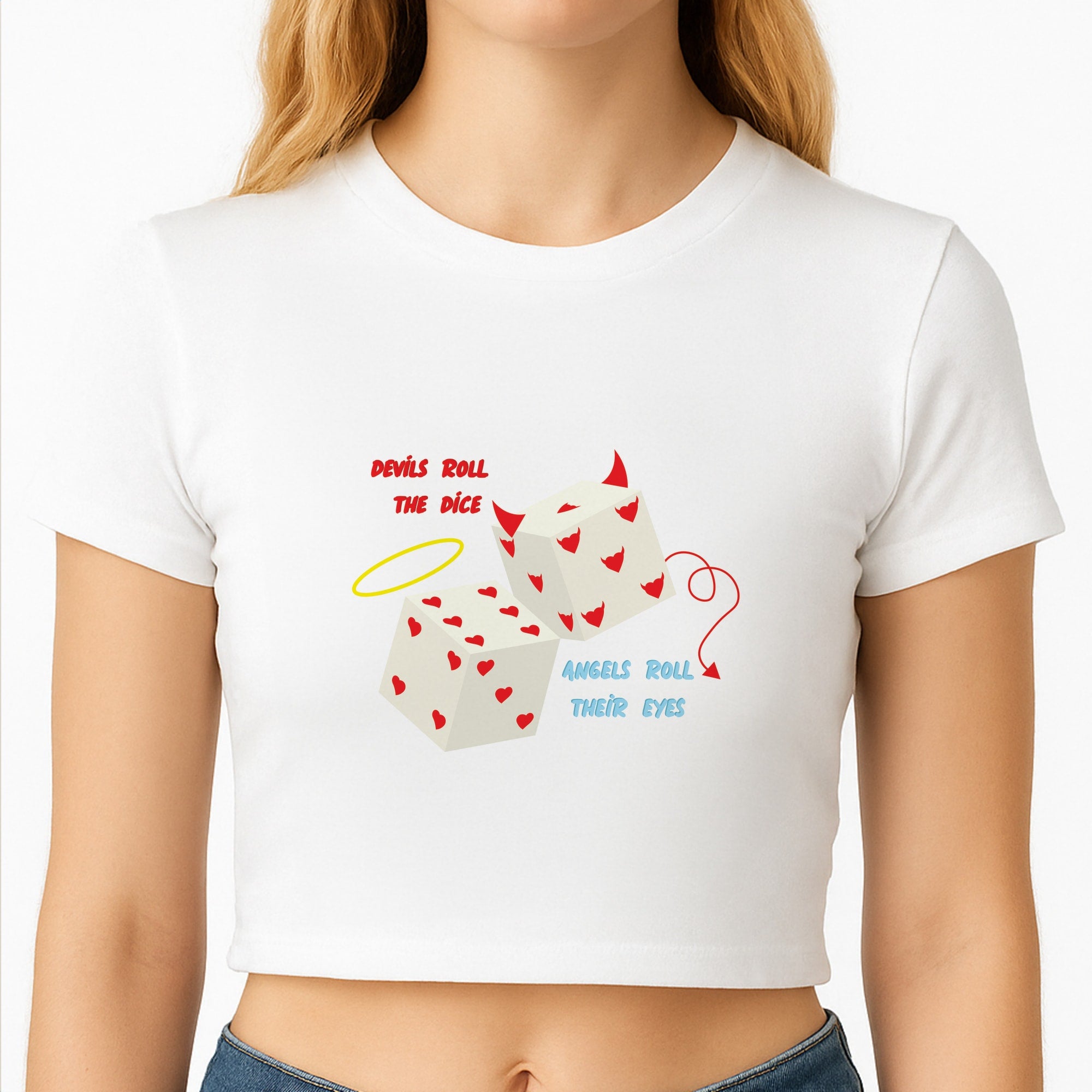 Devils Roll The Dice - Taylor Crop Top