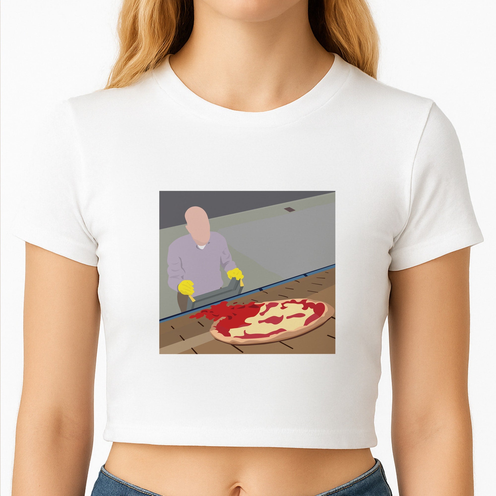 Pizza On The Roof Crop Top