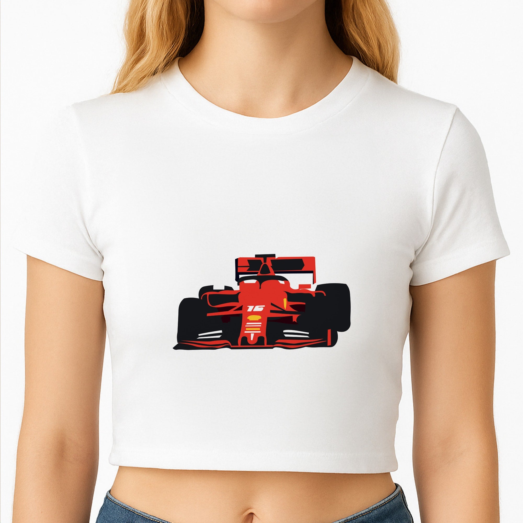 F1 Car Crop Top