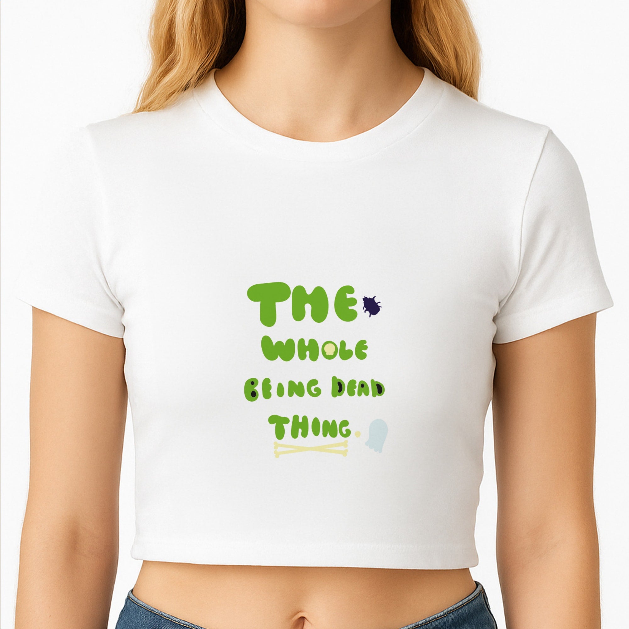 The Whole Being Dead Thing - Beetle Halloween Crop Top