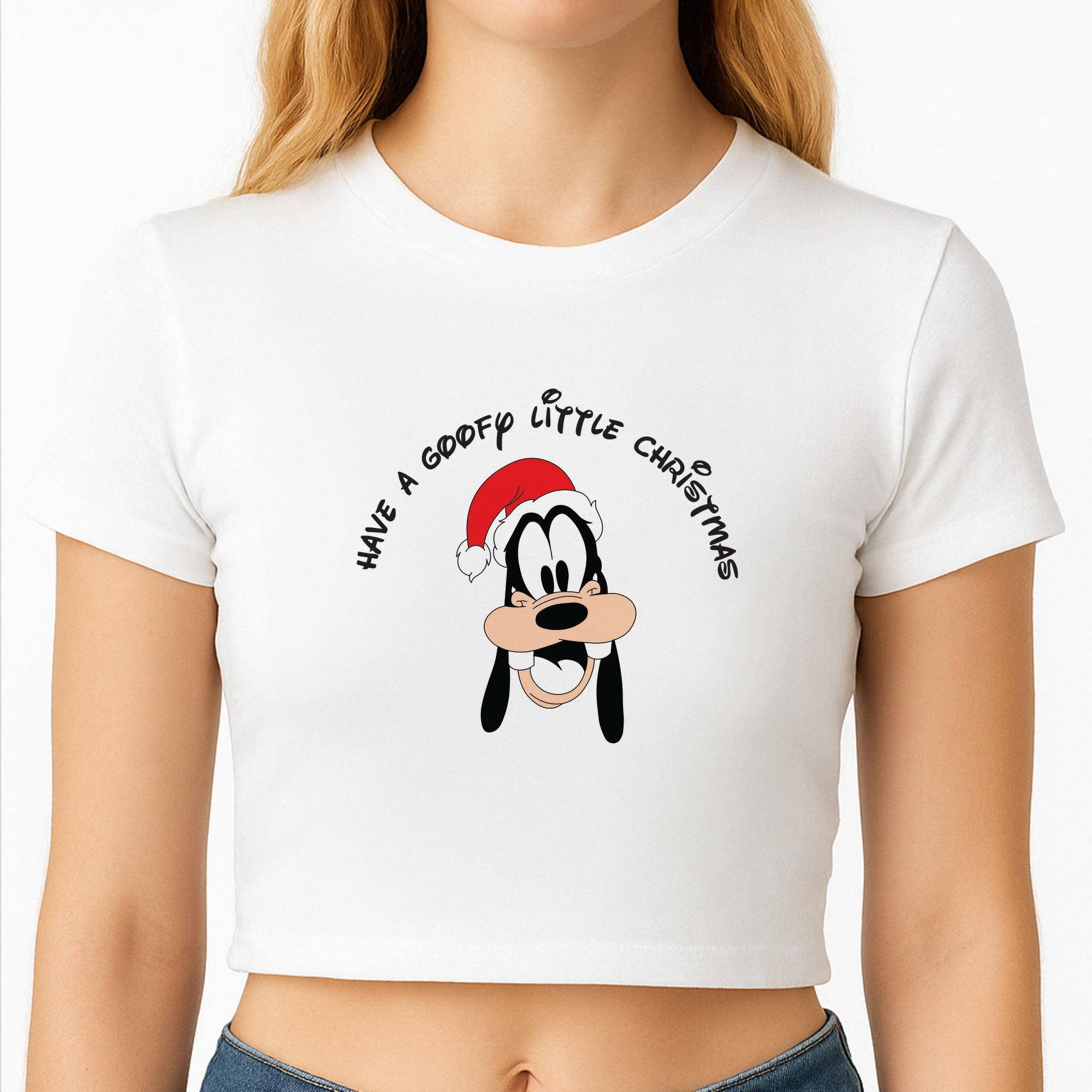 Have A Goofly Little Christmas Christmas Crop Top