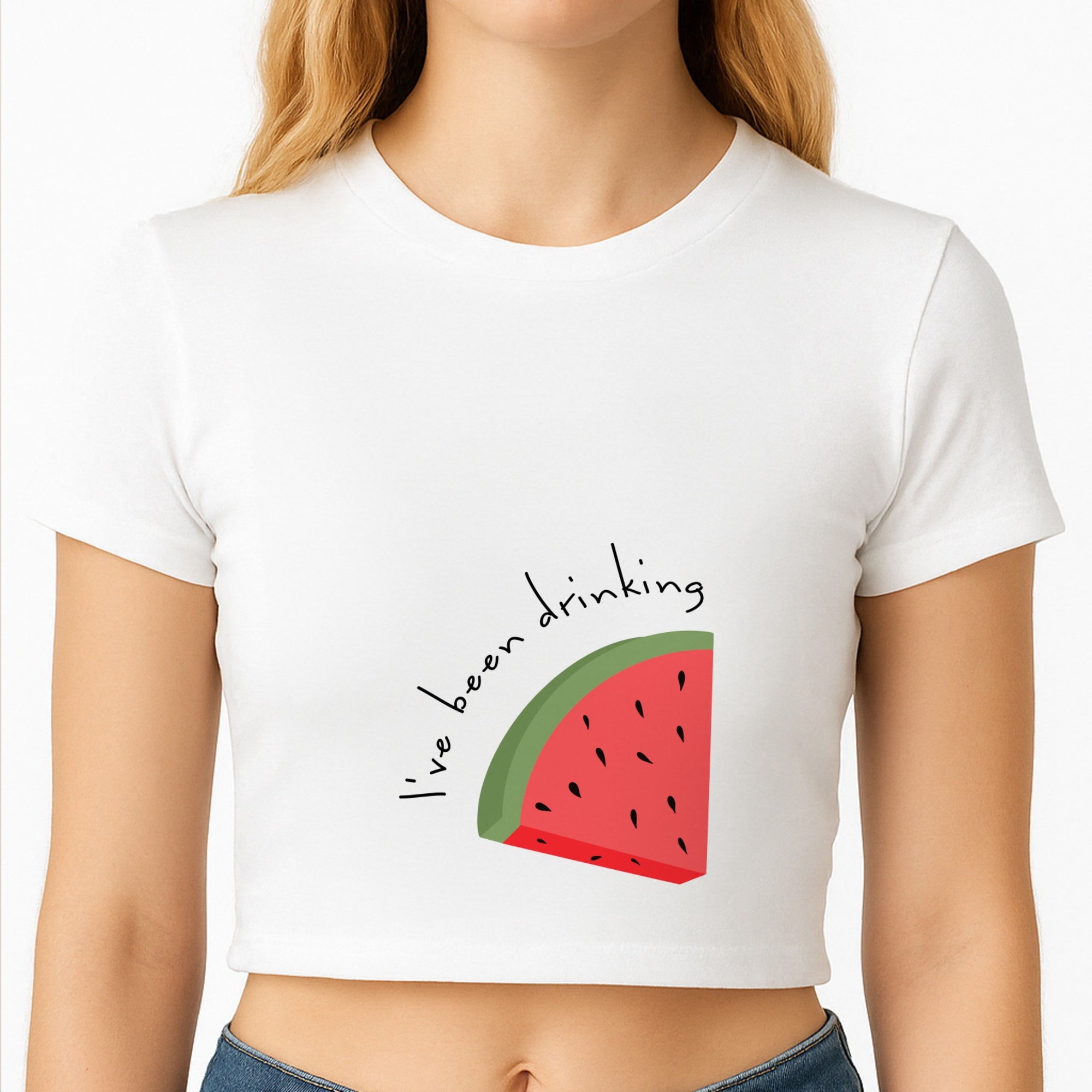 I've Been Drinkin Watermelon - Queen B Crop Top