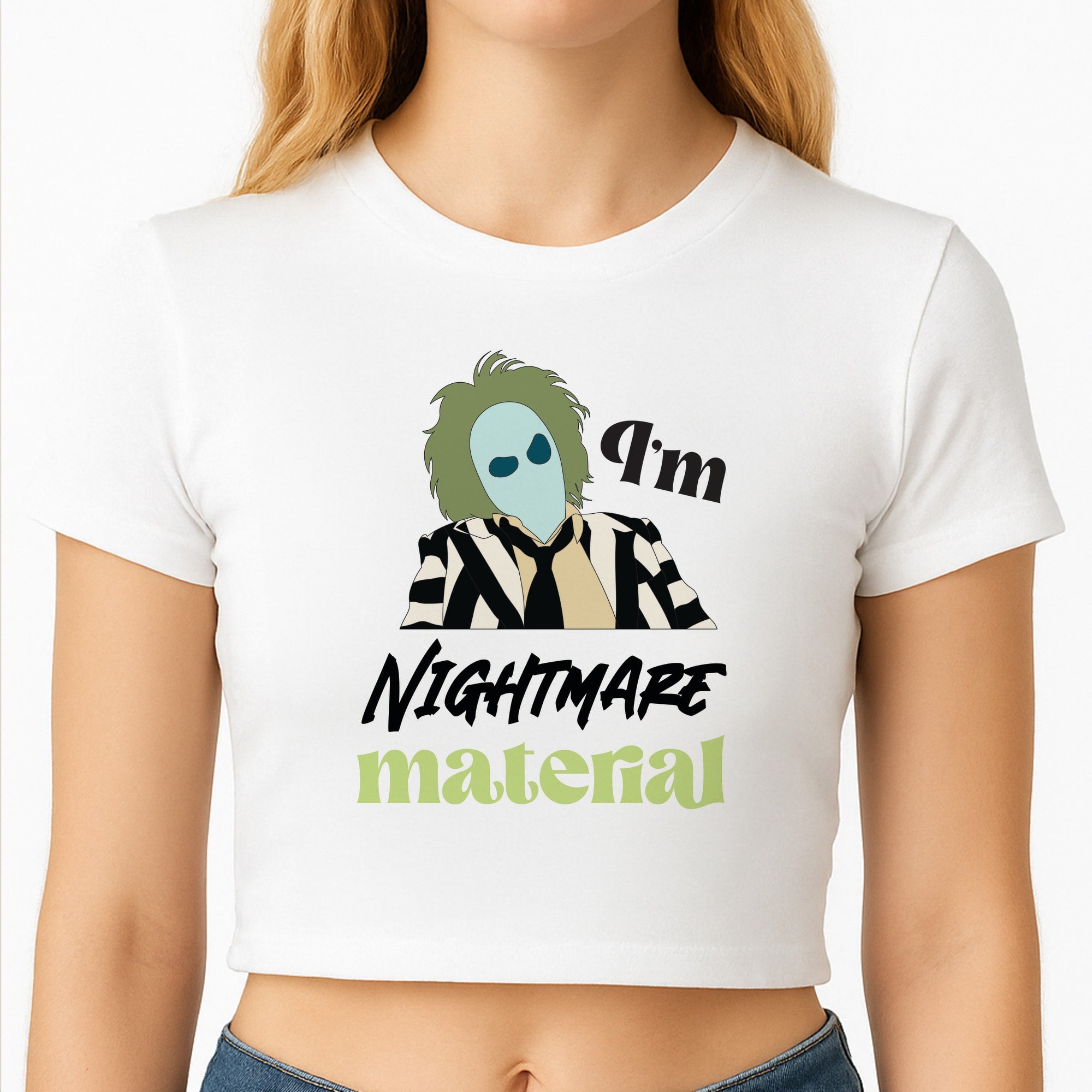 I'm Nightmare Material Crop Top