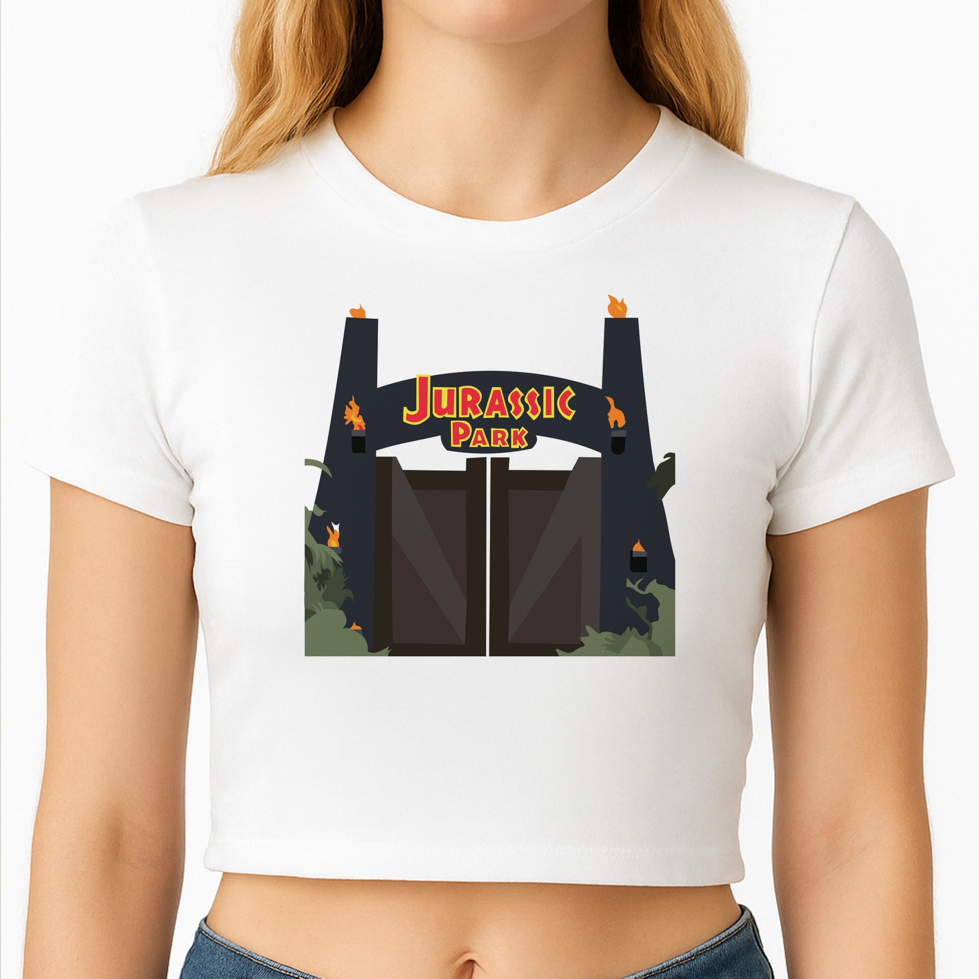 The gate - Dinosaur Park Crop Top