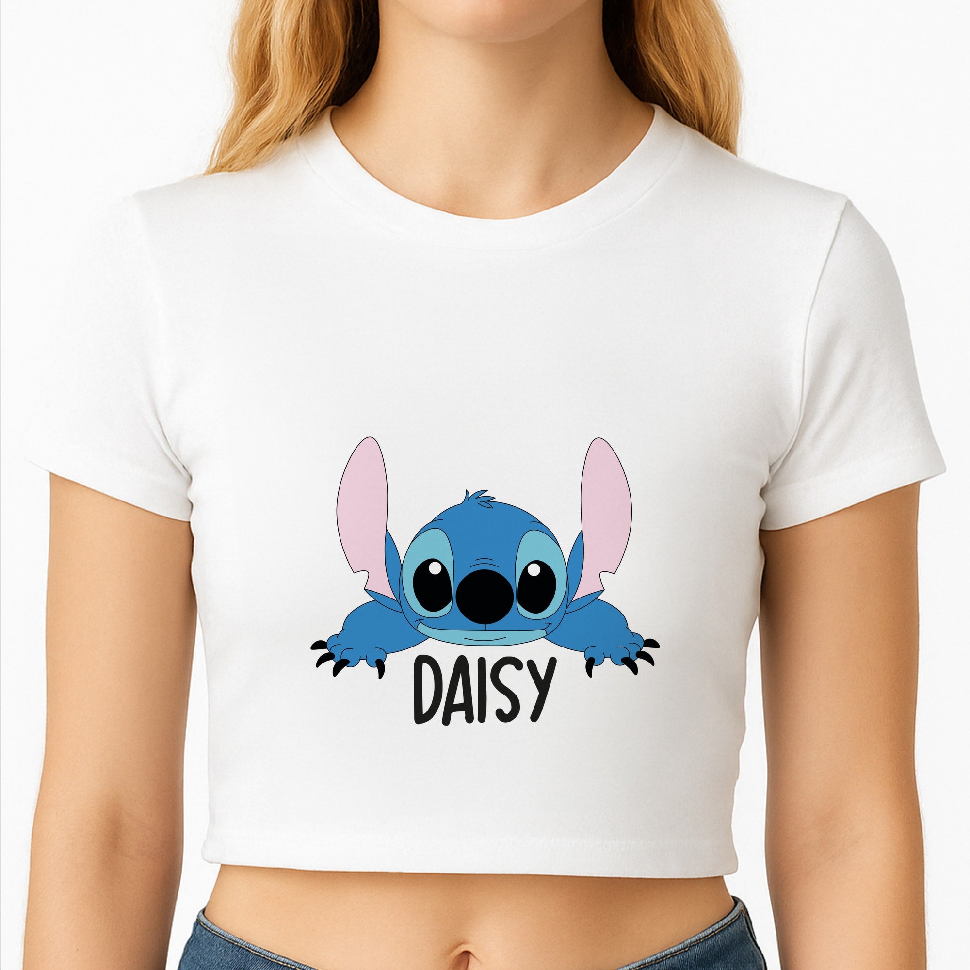 Blue Alien - Personalised Disney Crop Top