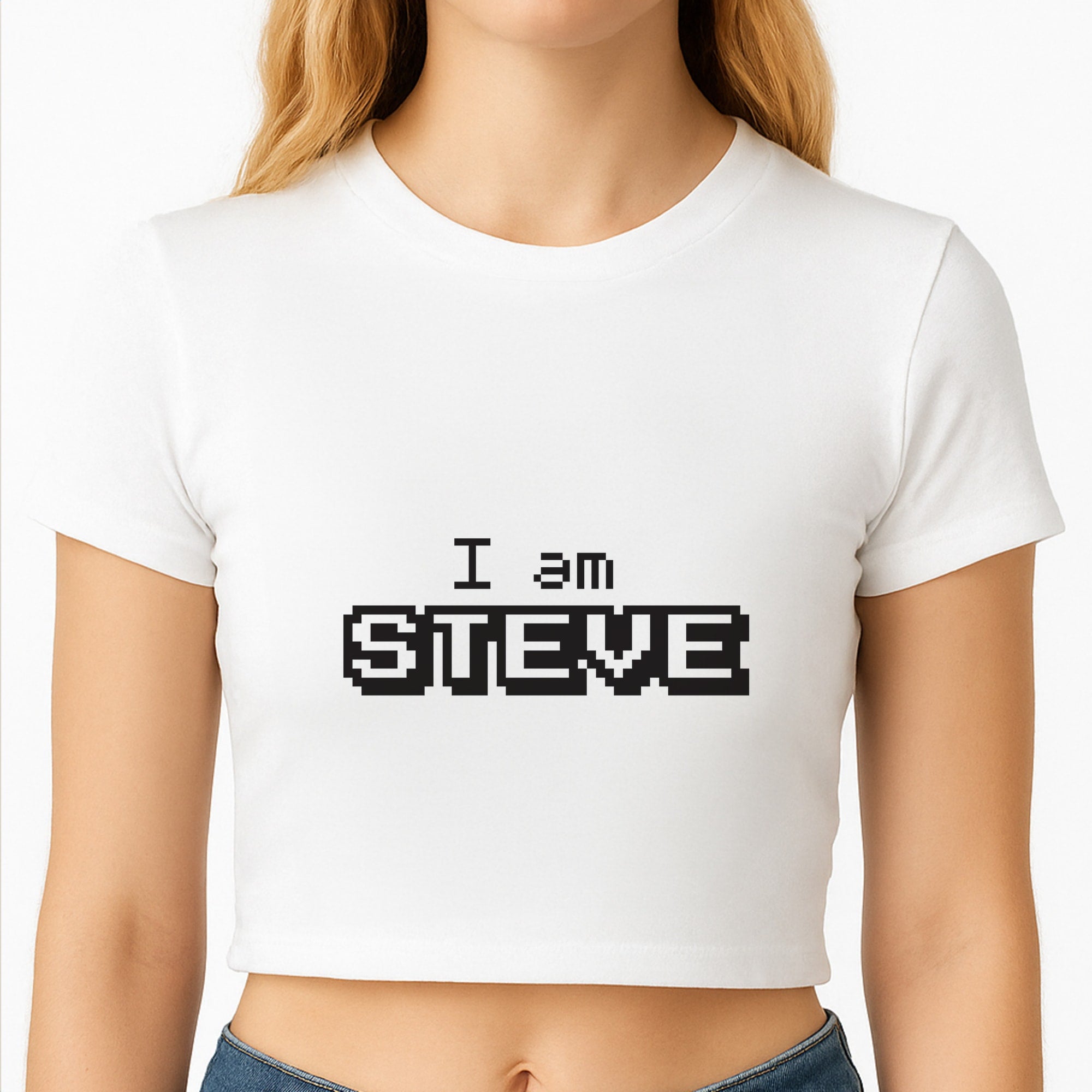 I Am Steve Crop Top