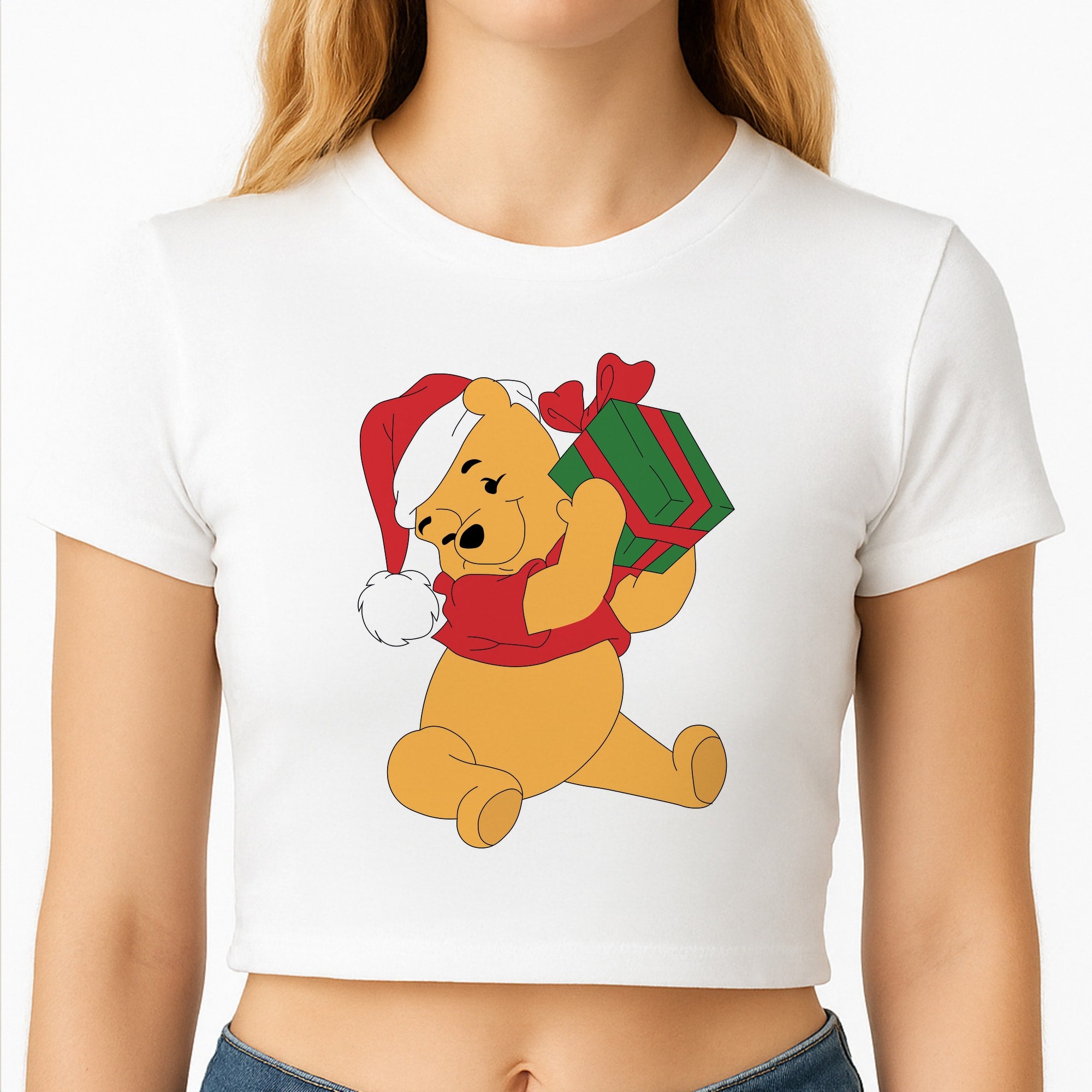 Winnie Christmas Crop Top