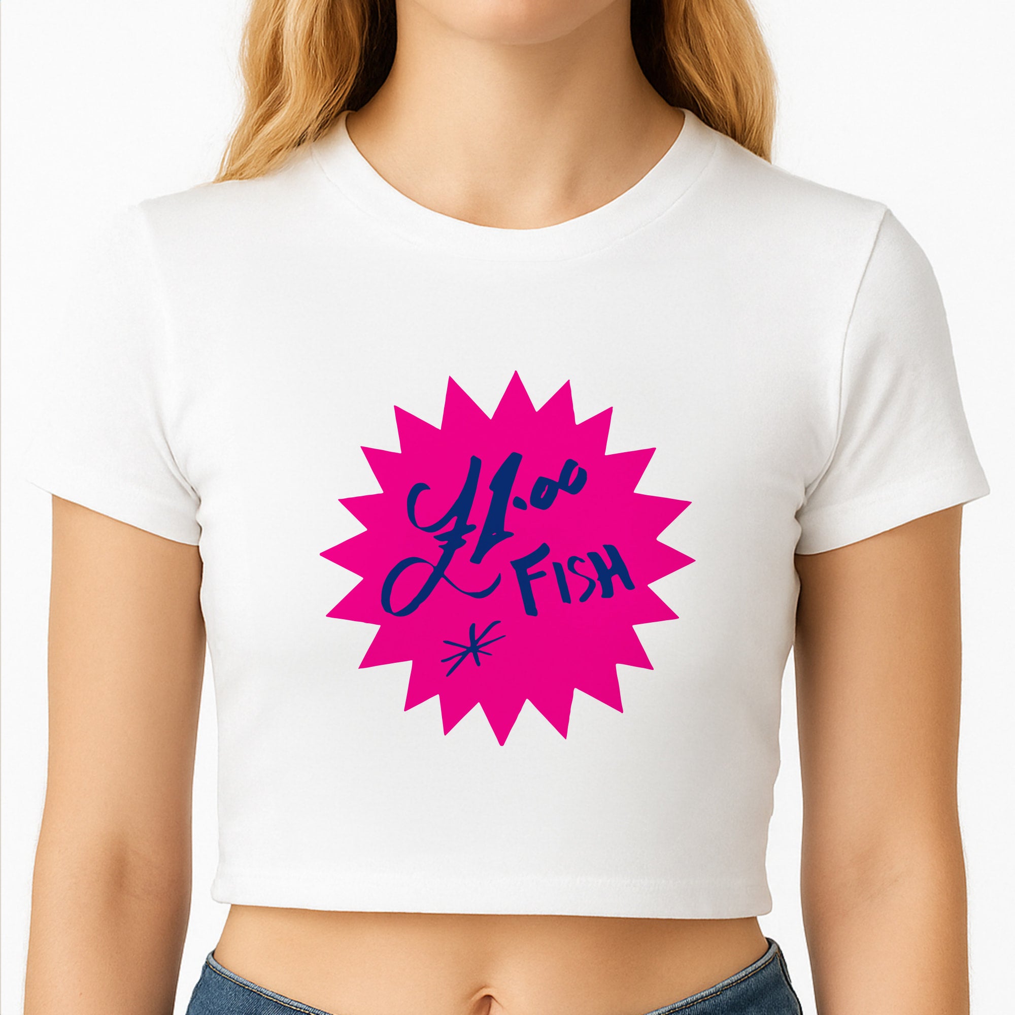 One Pound Fish - British Pop Culture Crop Top