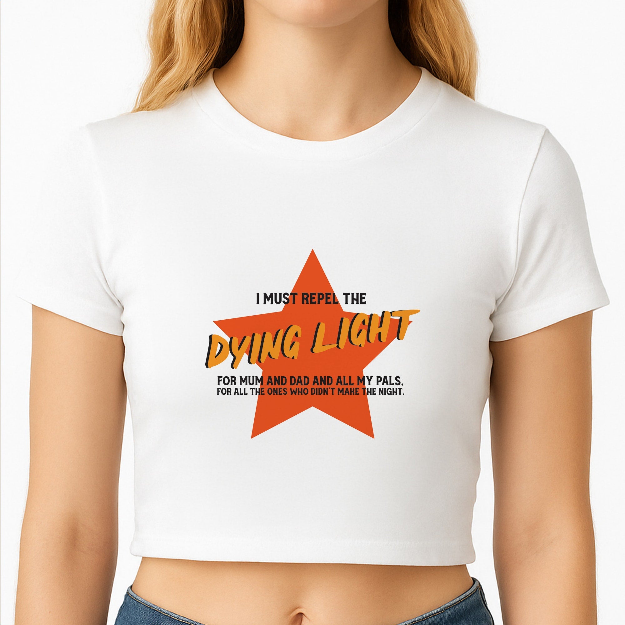 I Must Repel The Dying Light - Fender Crop Top