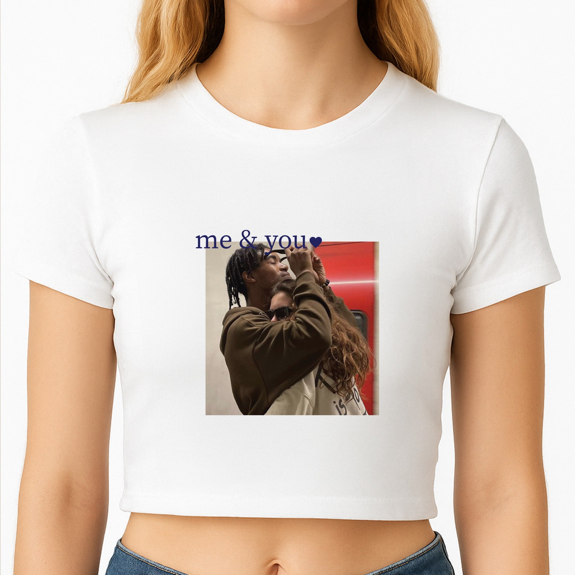 Me And You - Personalised Couples Crop Top