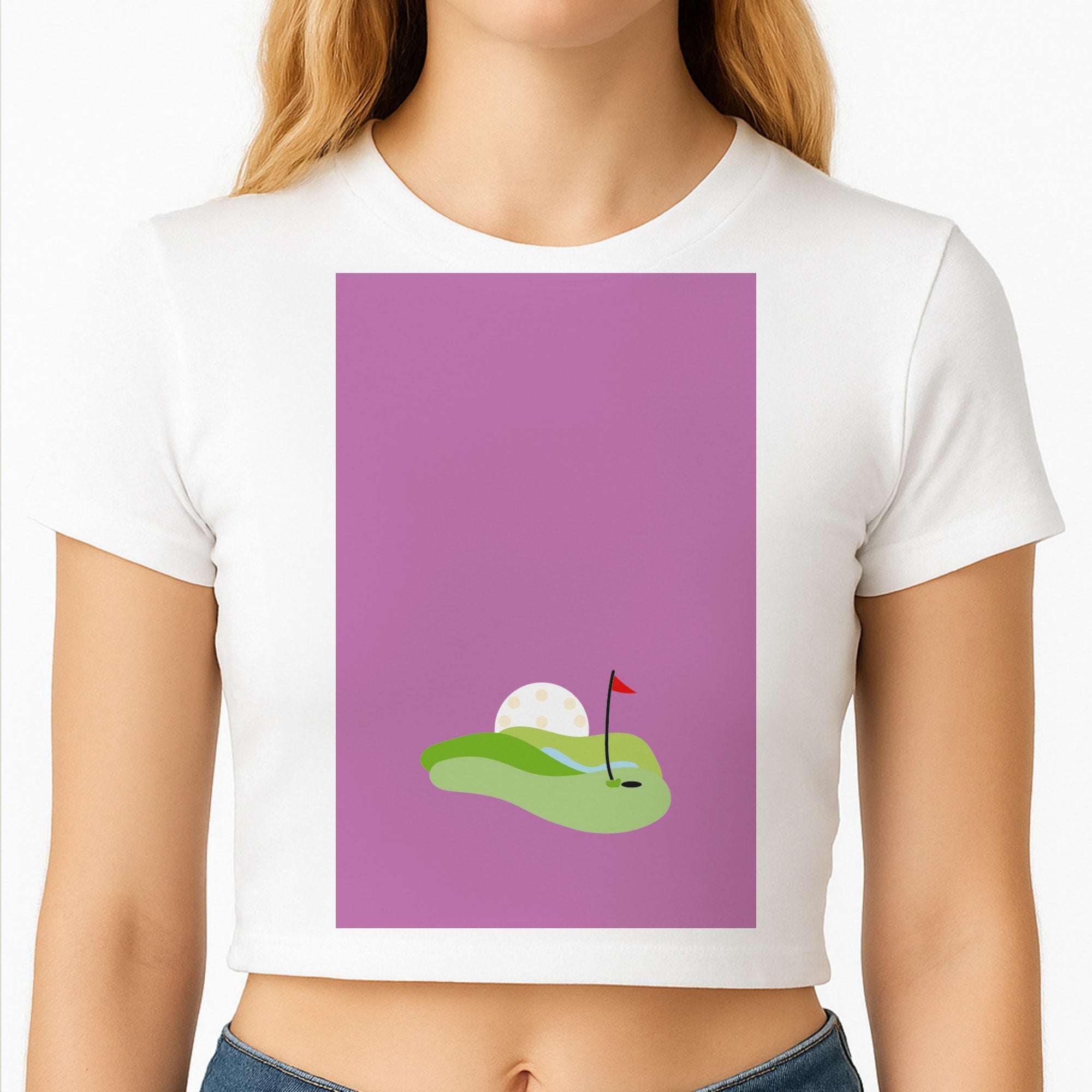 Golf course Crop Top