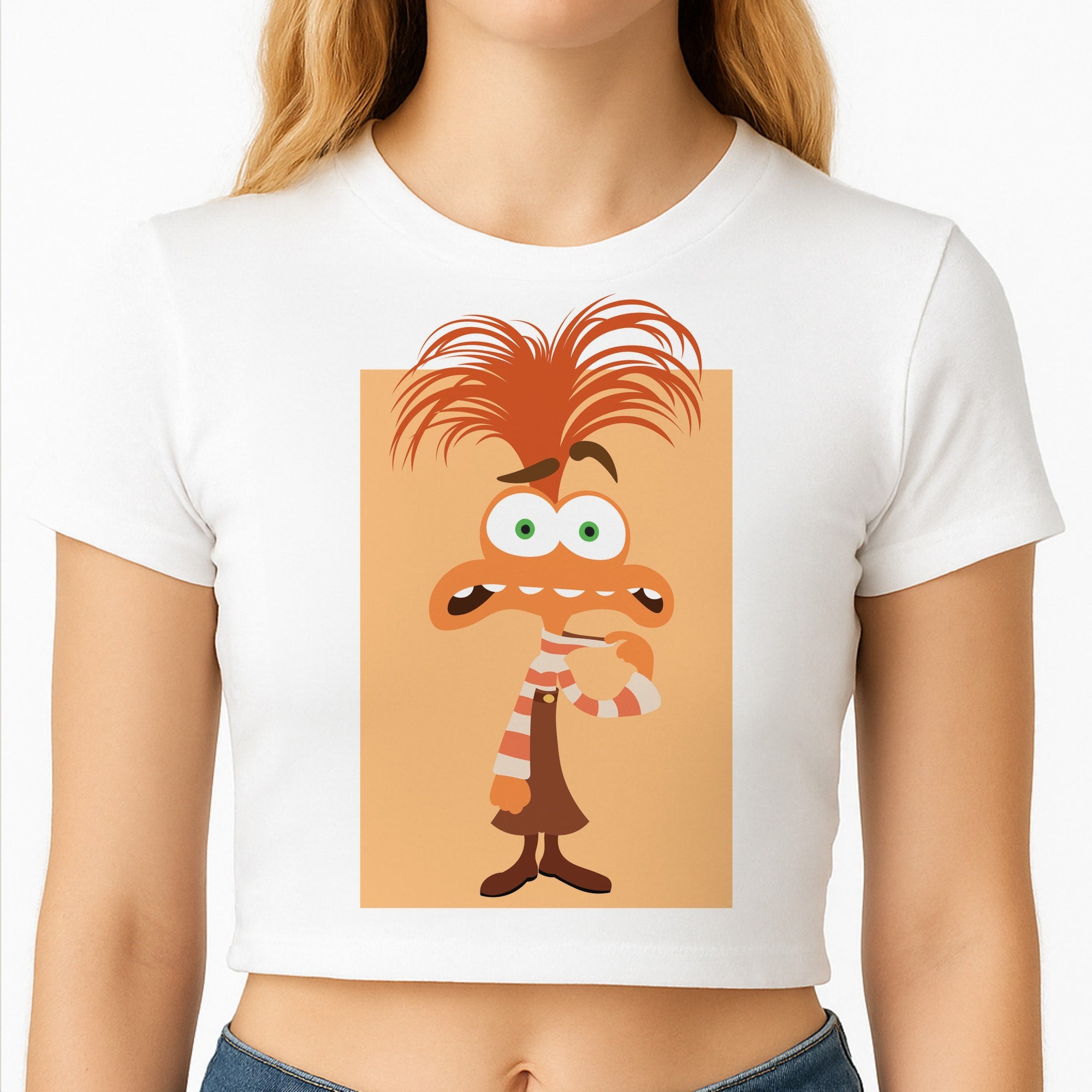 Anxiety - Inside Out Crop Top