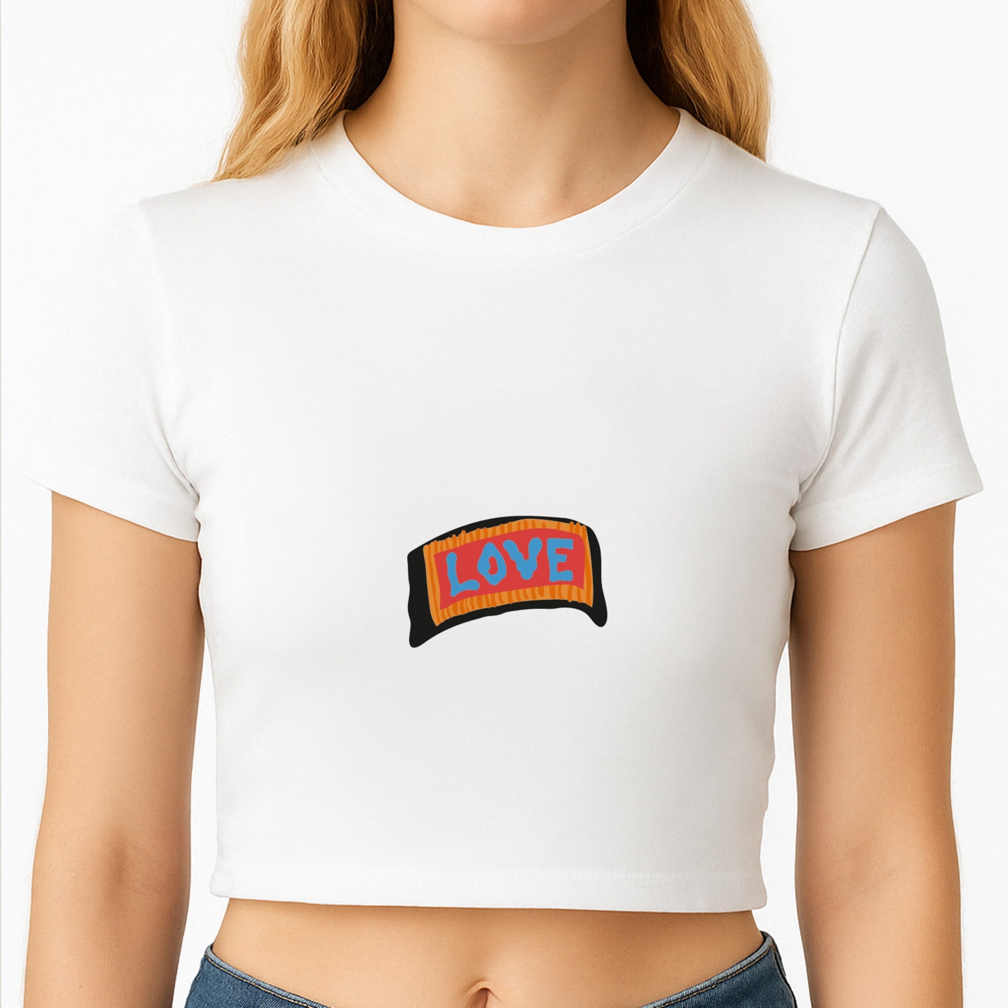 Orange Love - Lil Peep Crop Top