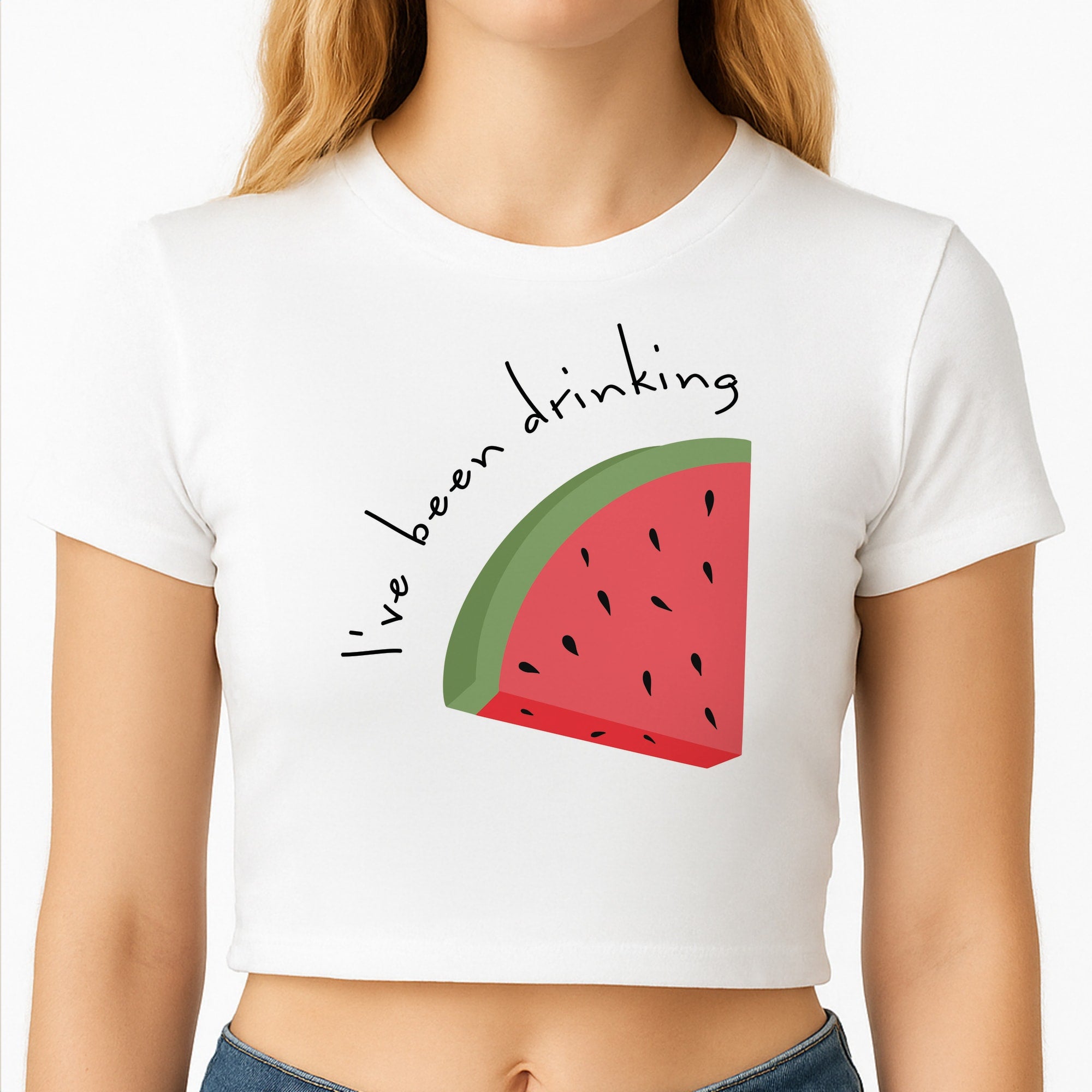 I've Been Drinkin Watermelon - Queen B Crop Top