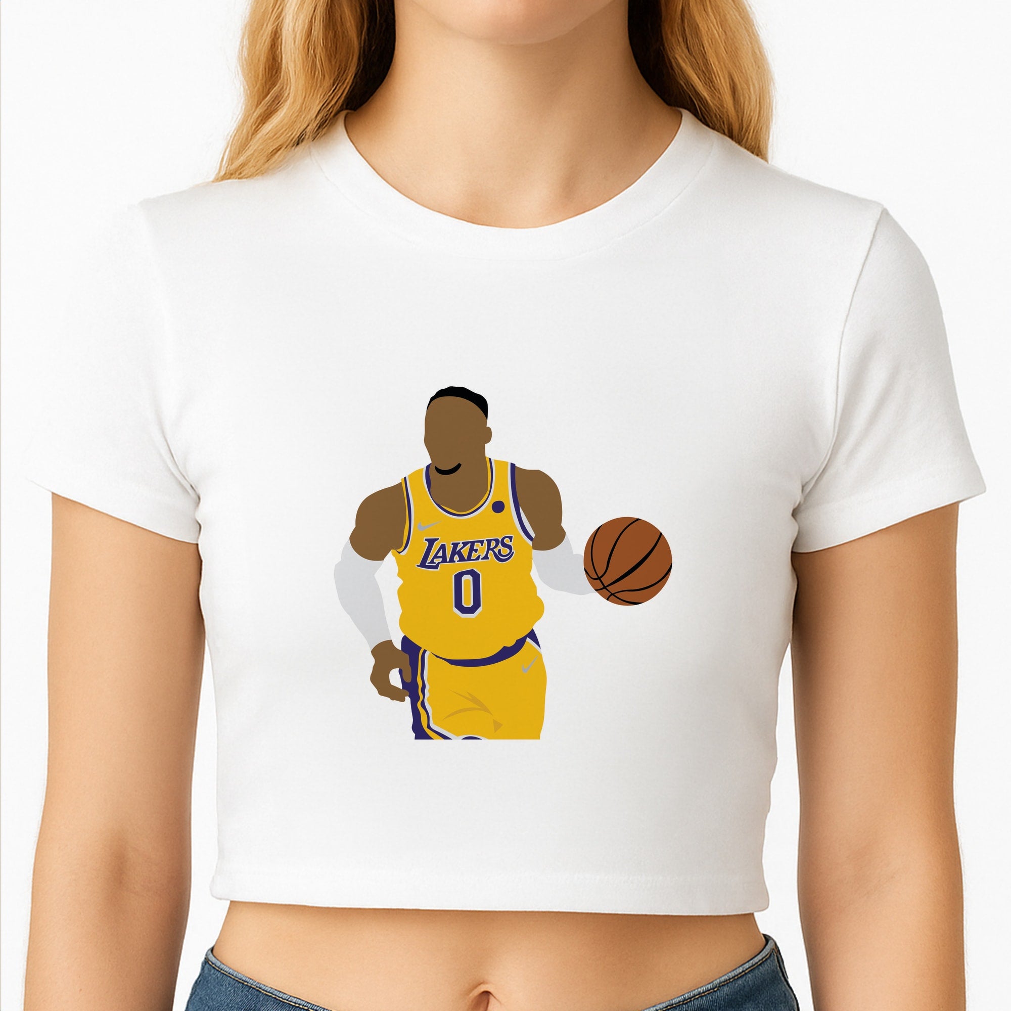 Young - Basketball Crop Top