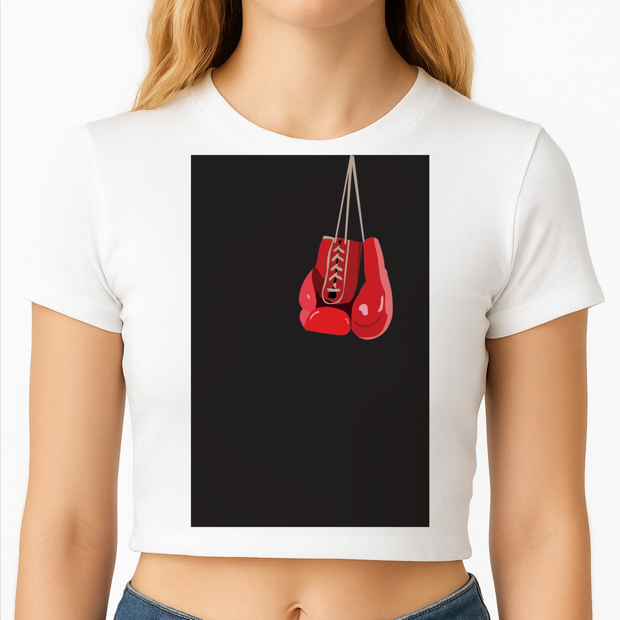 String gloves - Boxing Crop Top