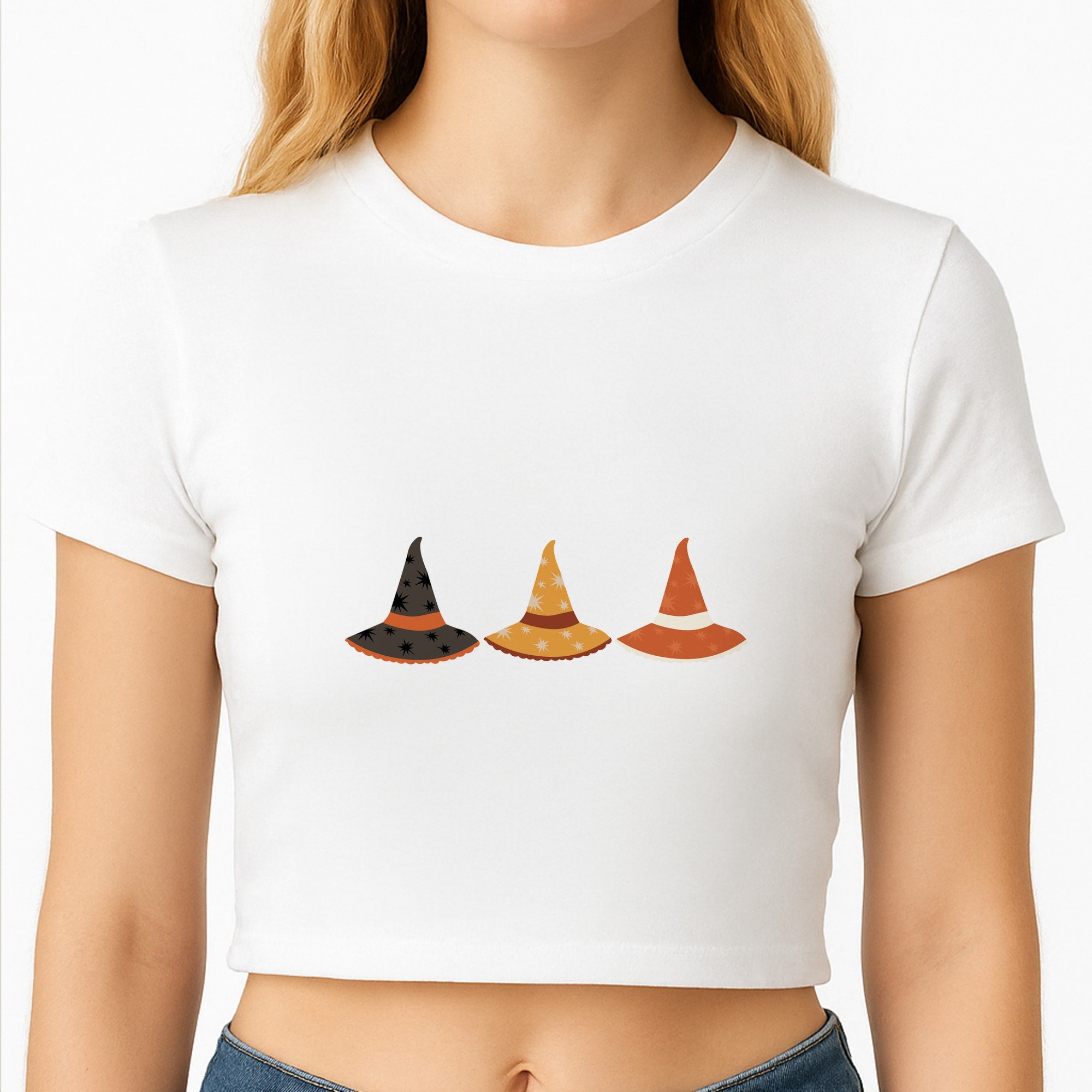 Halloween Pattern 19 Crop Top