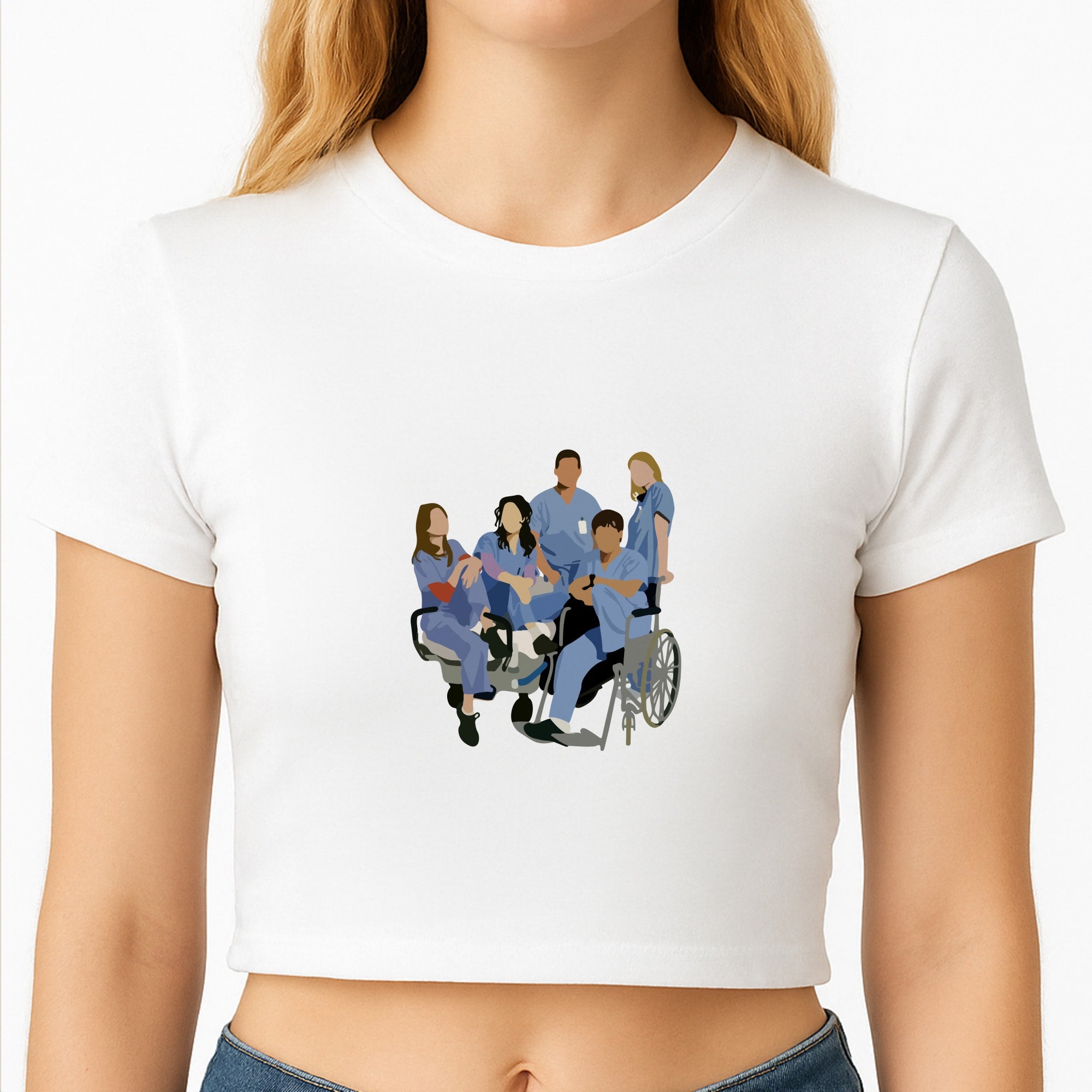 Greys Cast Crop Top