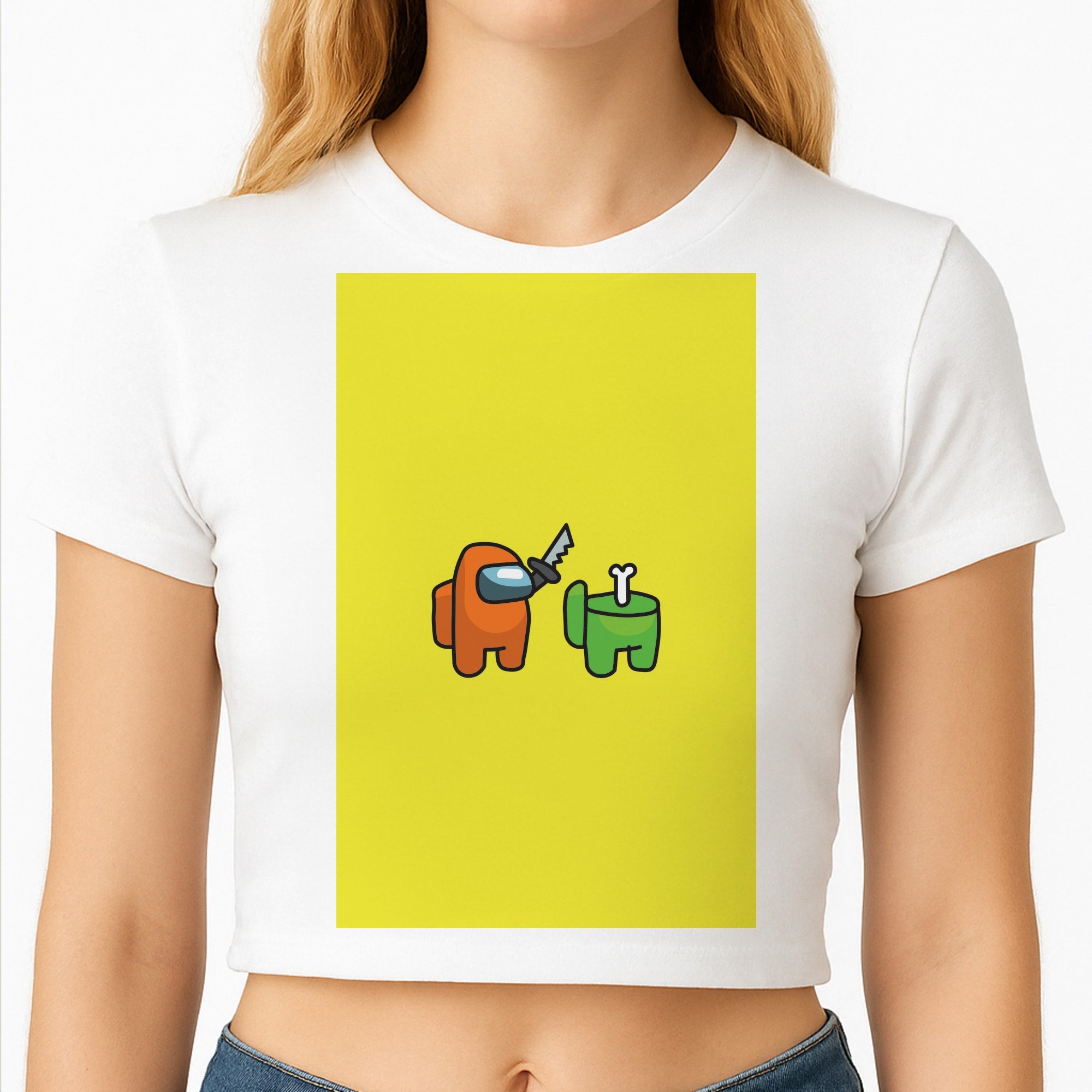 Among Gaming Killed Crop Top