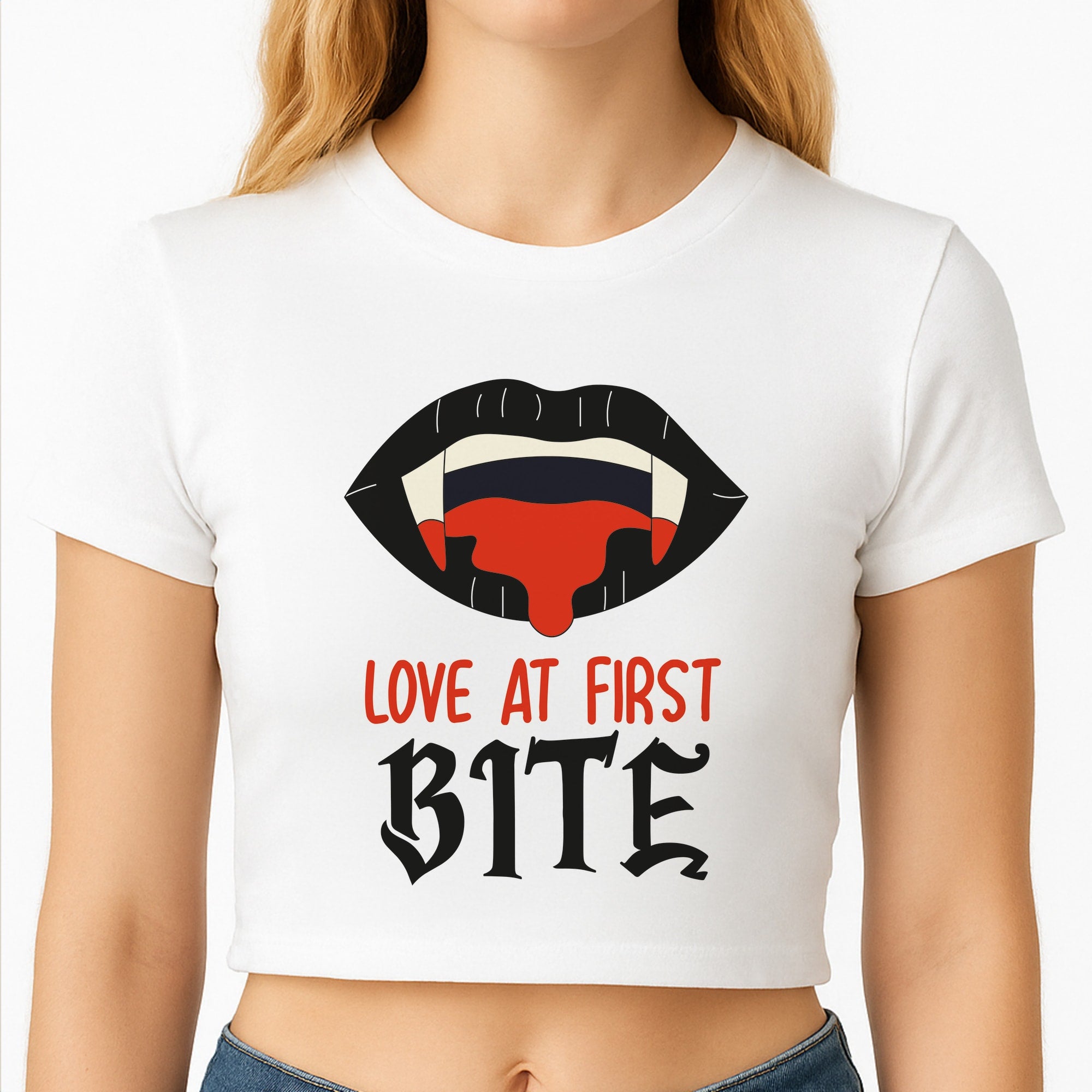 Love At First Bite - VD Crop Top