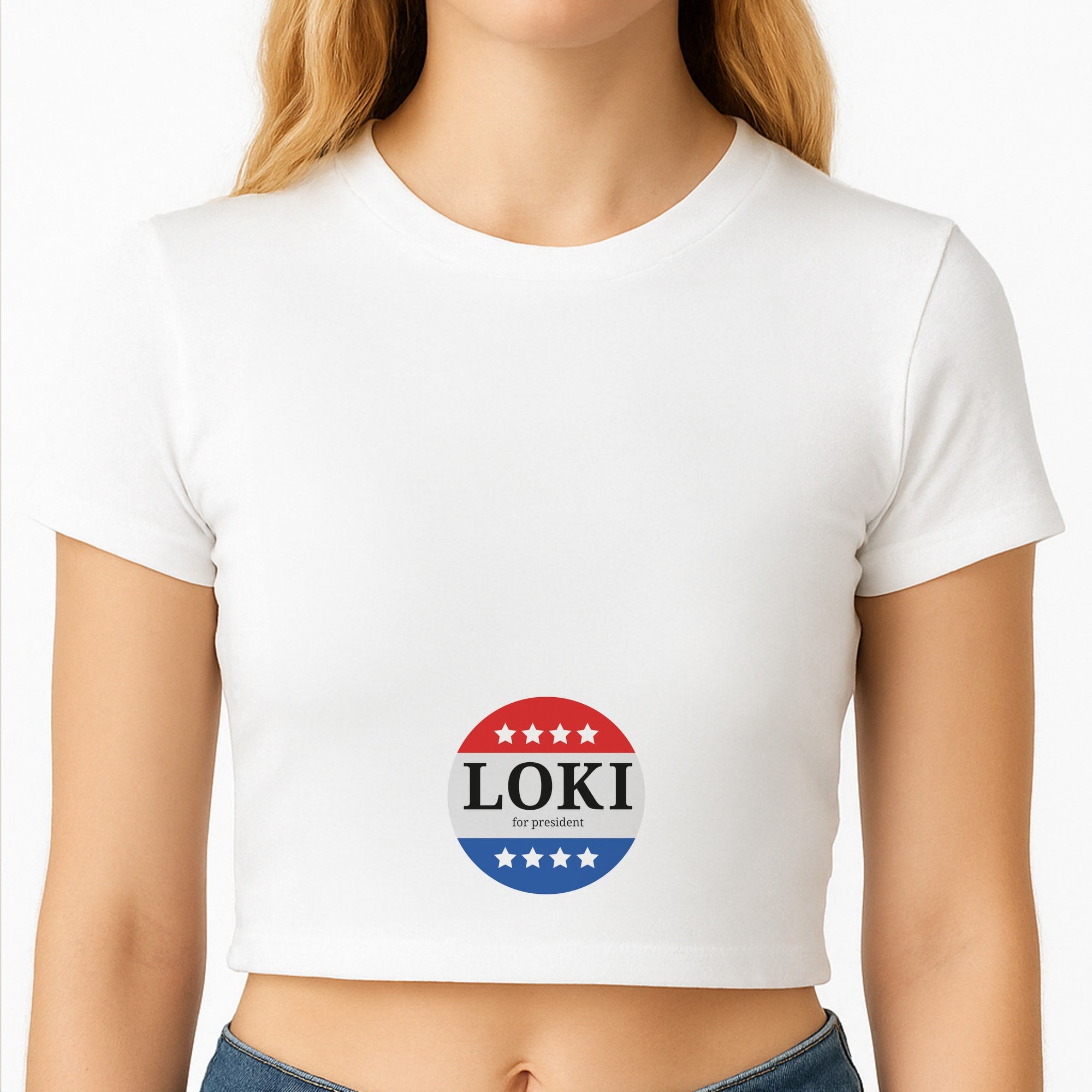 Loki For President Crop Top