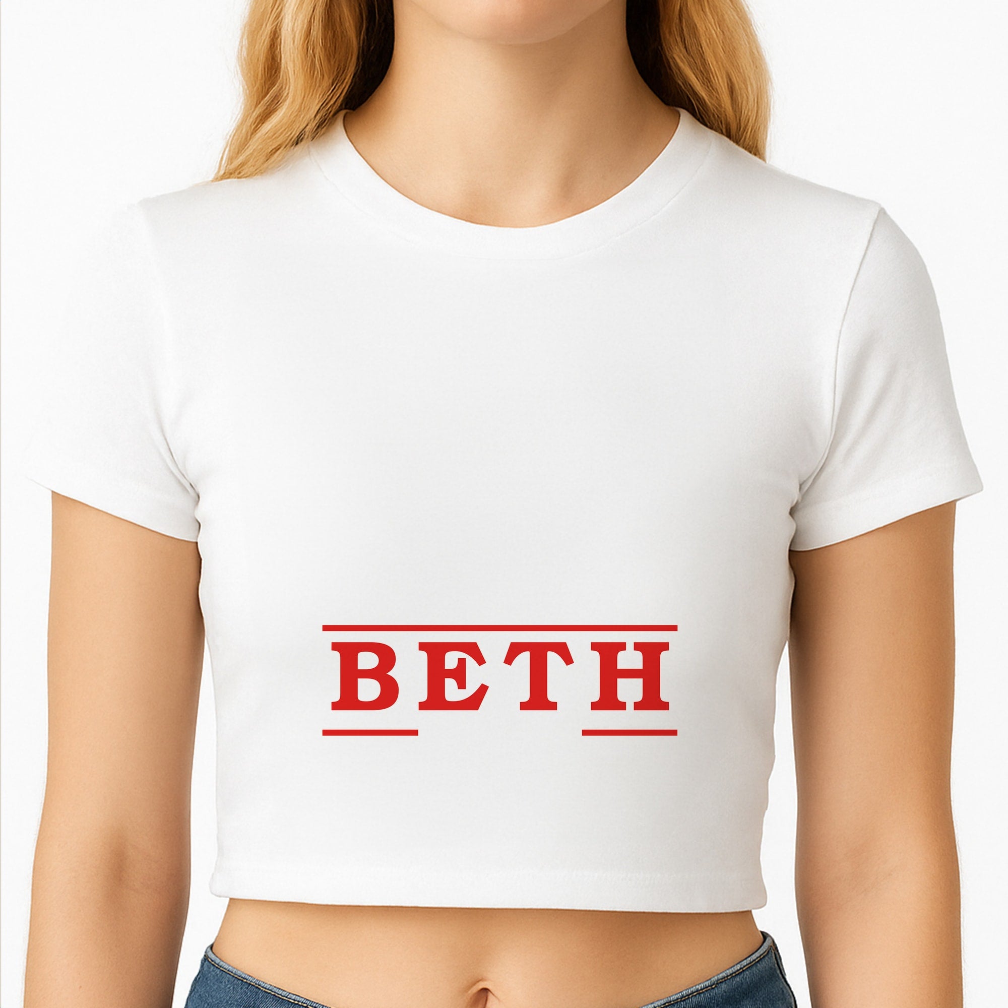 Title - Personalised Stranger Crop Top
