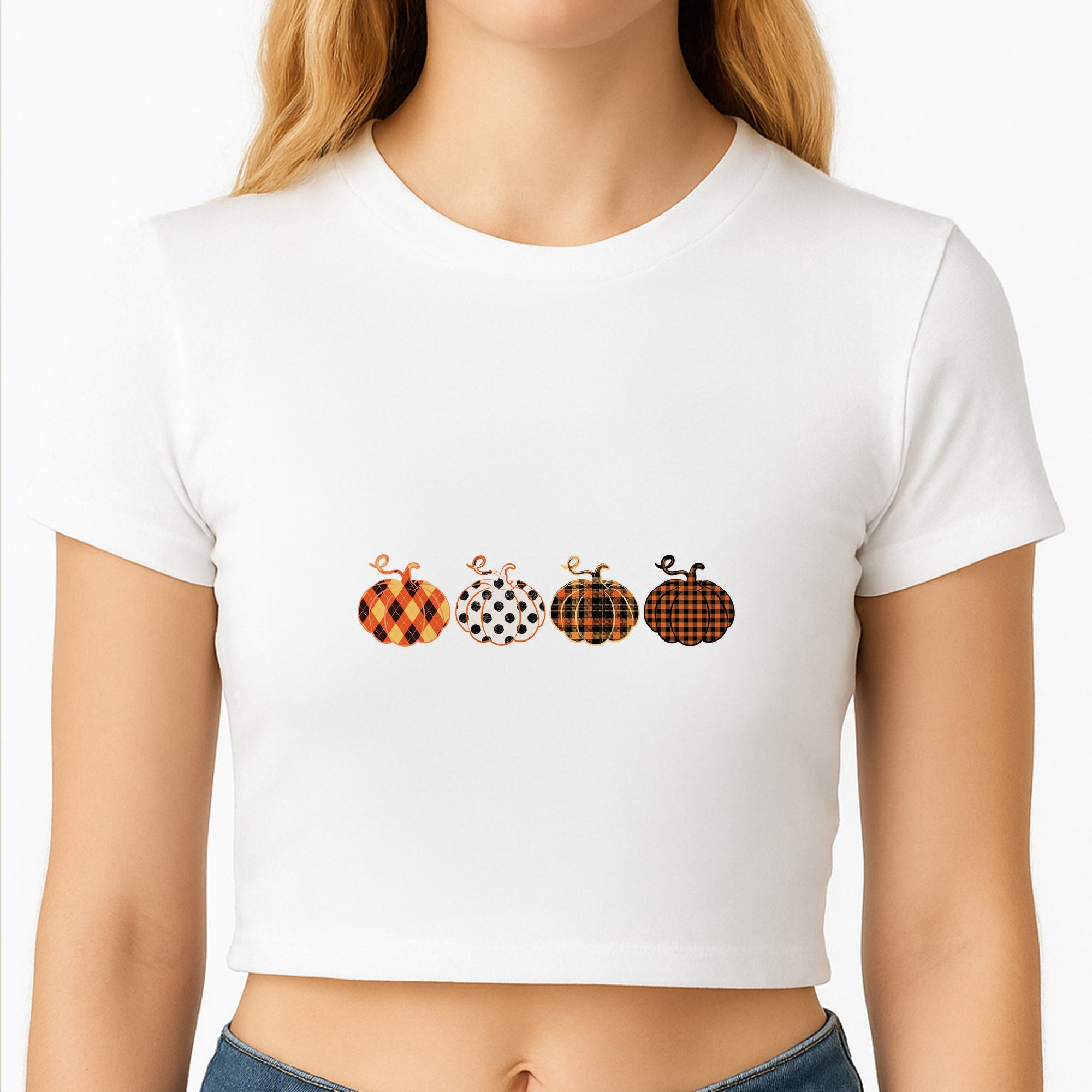 Halloween Pattern 11 Crop Top