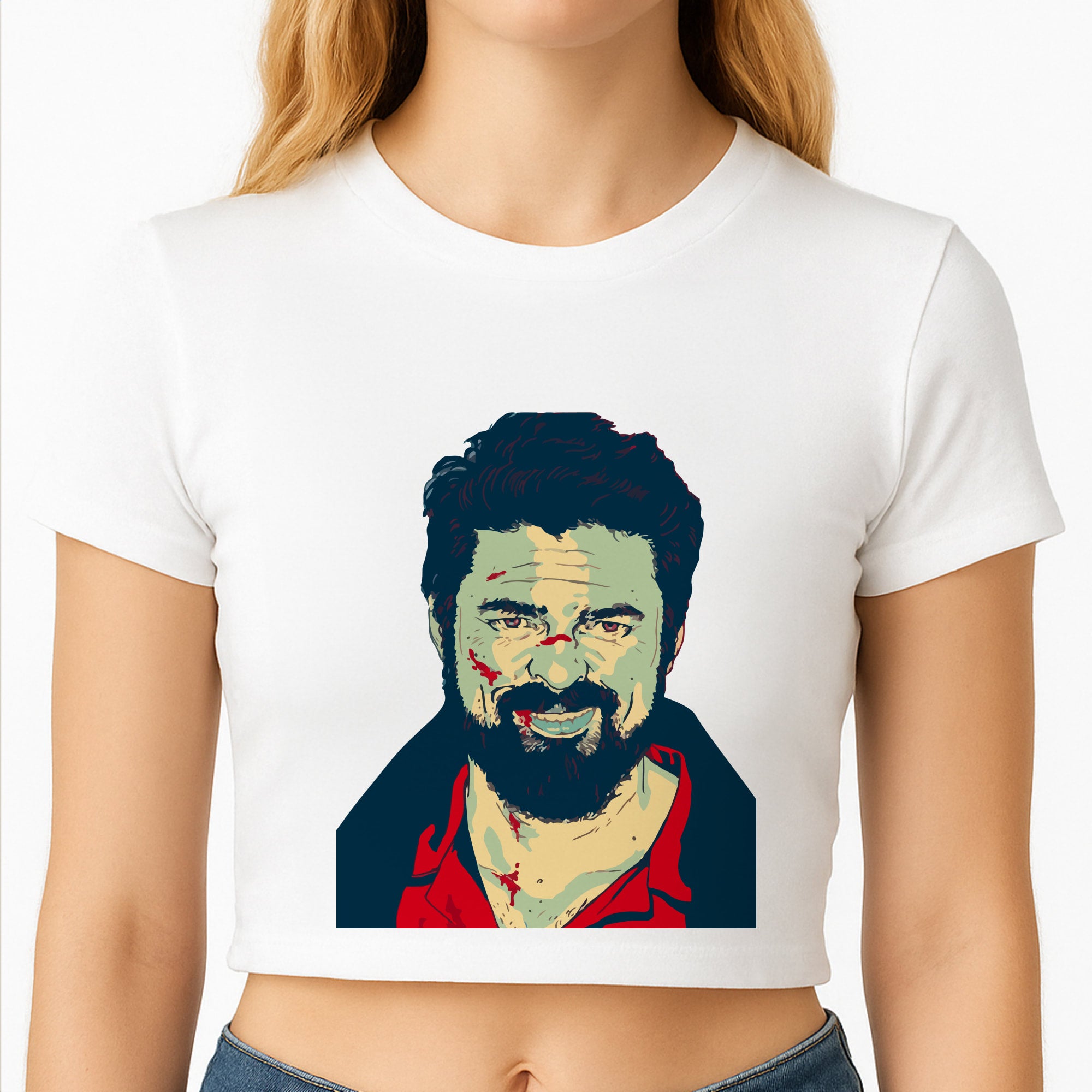 Billy Butcher Face Crop Top