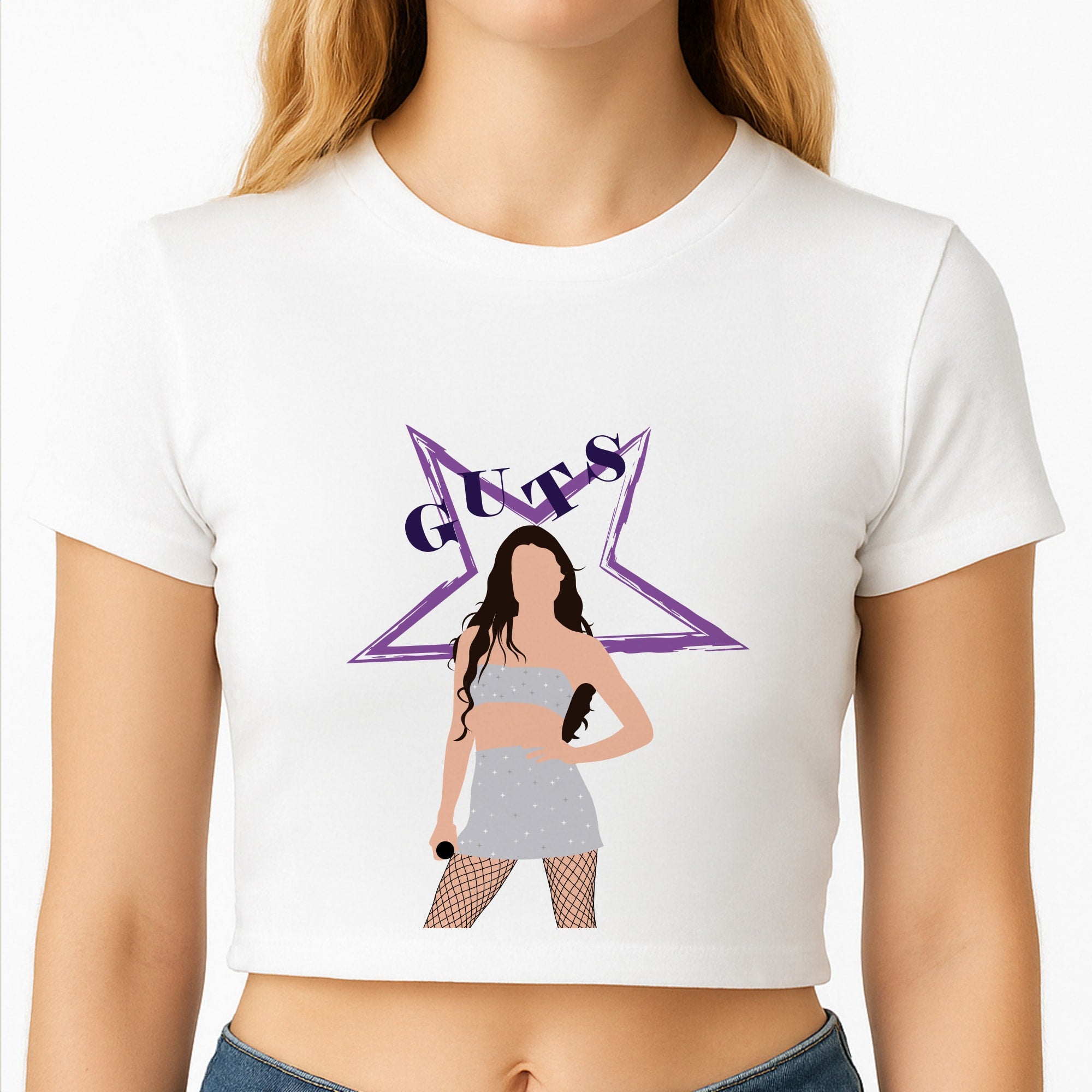 Dark Purple Olivia Crop Top