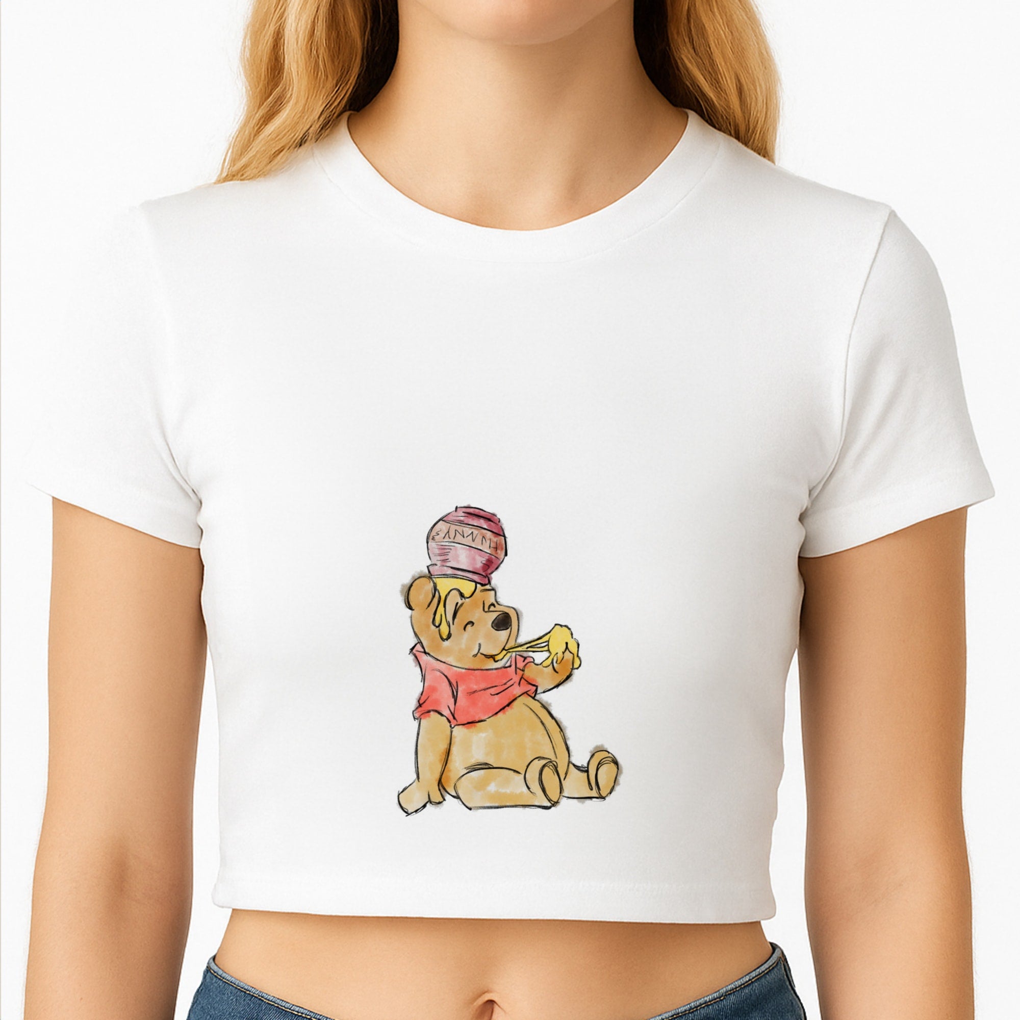 Winnie Sketch Crop Top