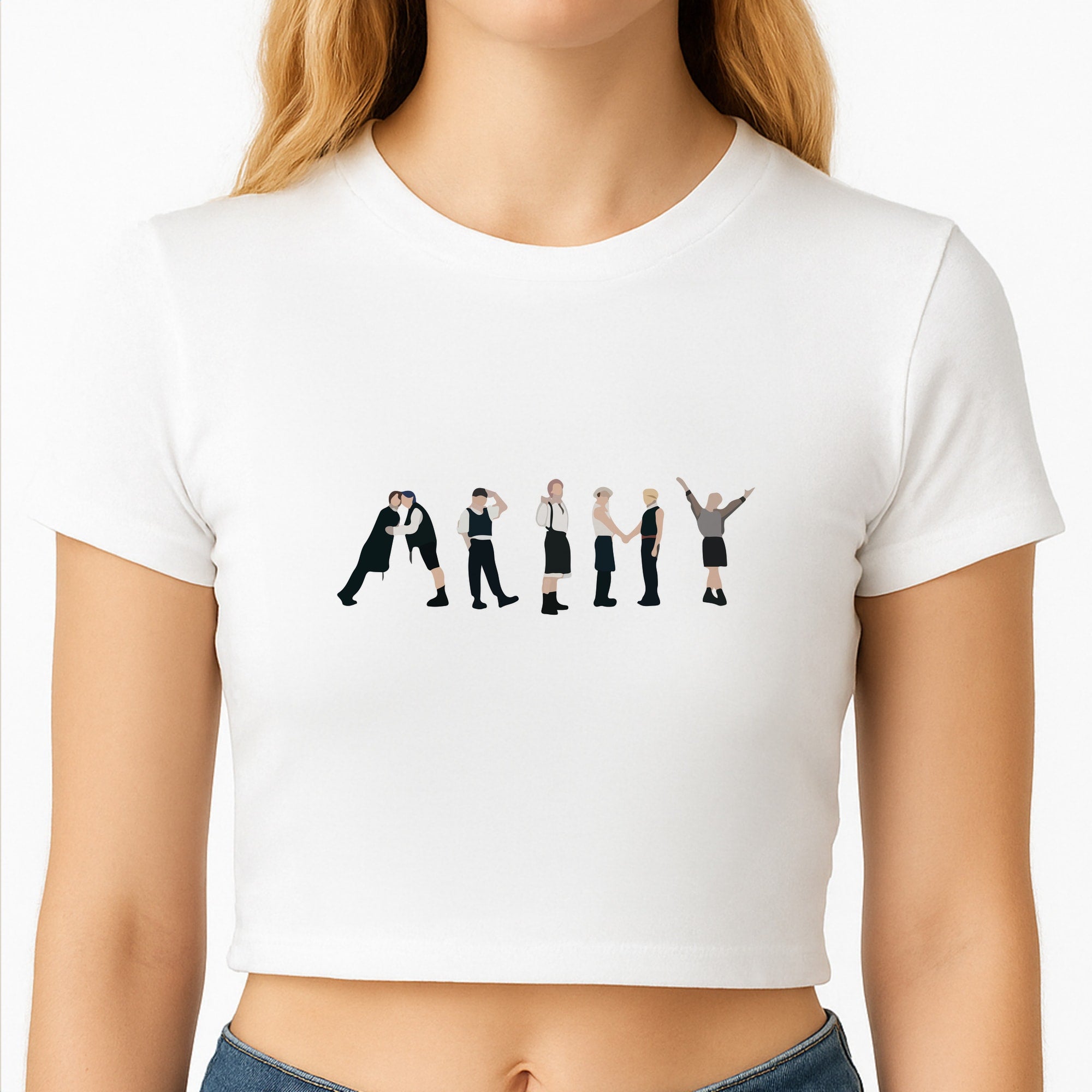 K-Pop Band Army Members Crop Top