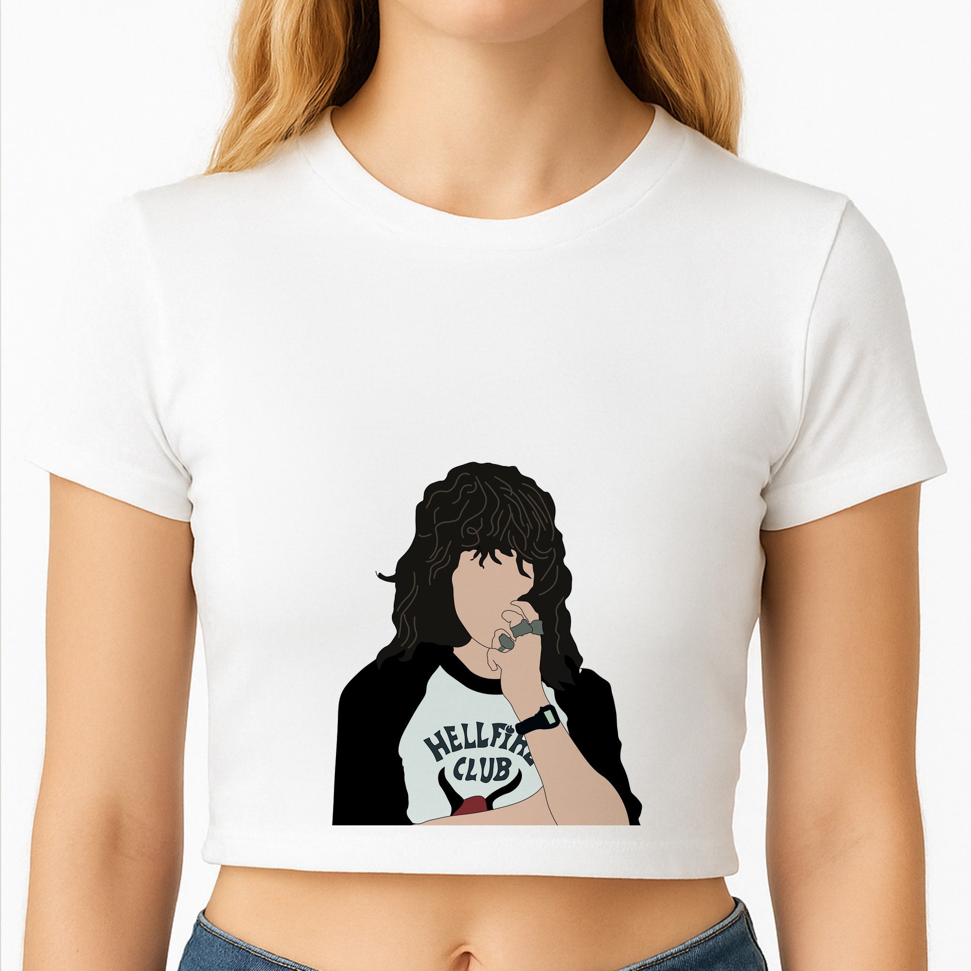 Eddie Munson Hellfire Crop Top