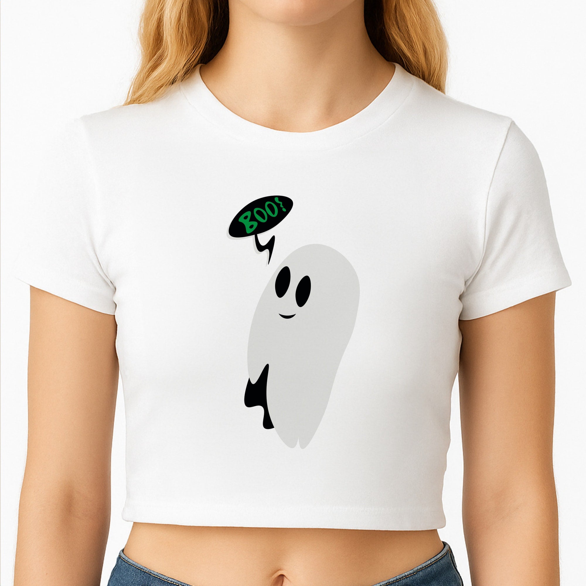 Halloween Pattern 2 Crop Top