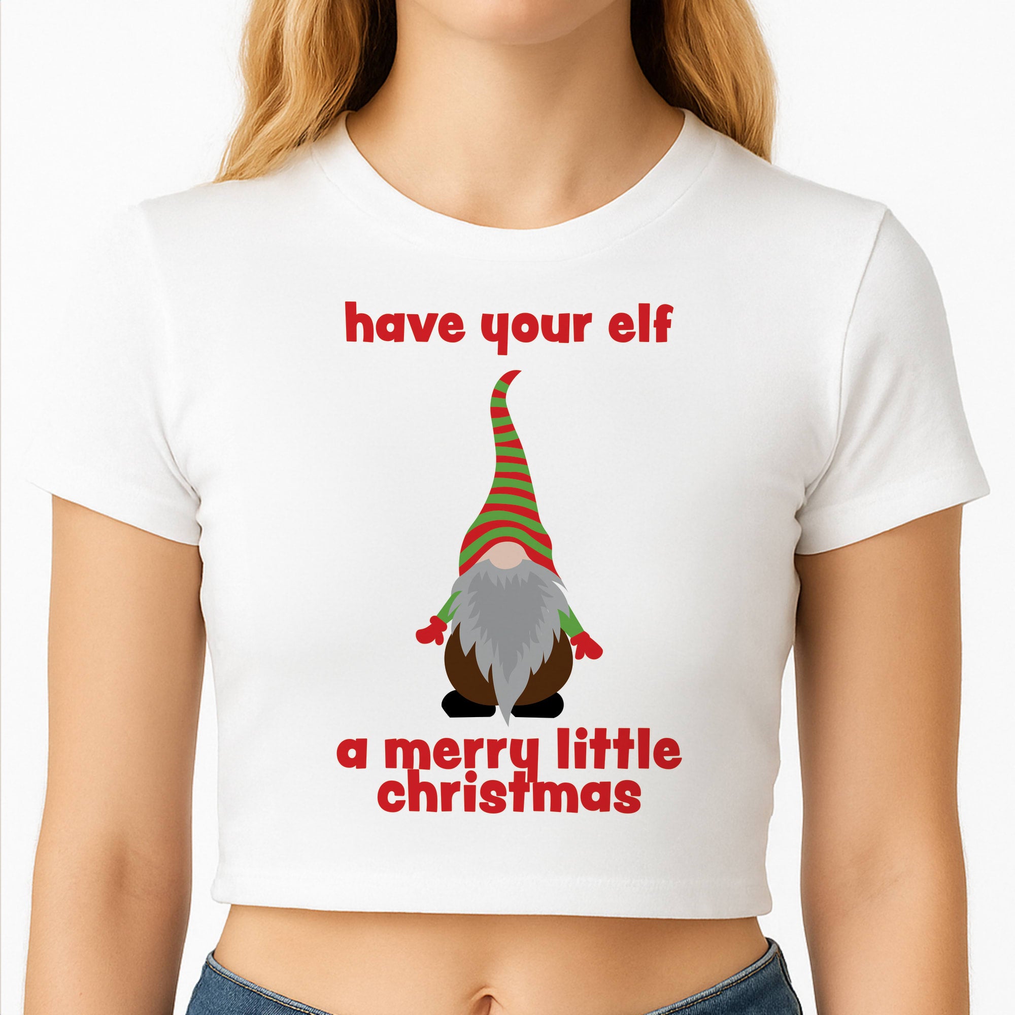 Have Your Elf A Merry Little Christmas Crop Top