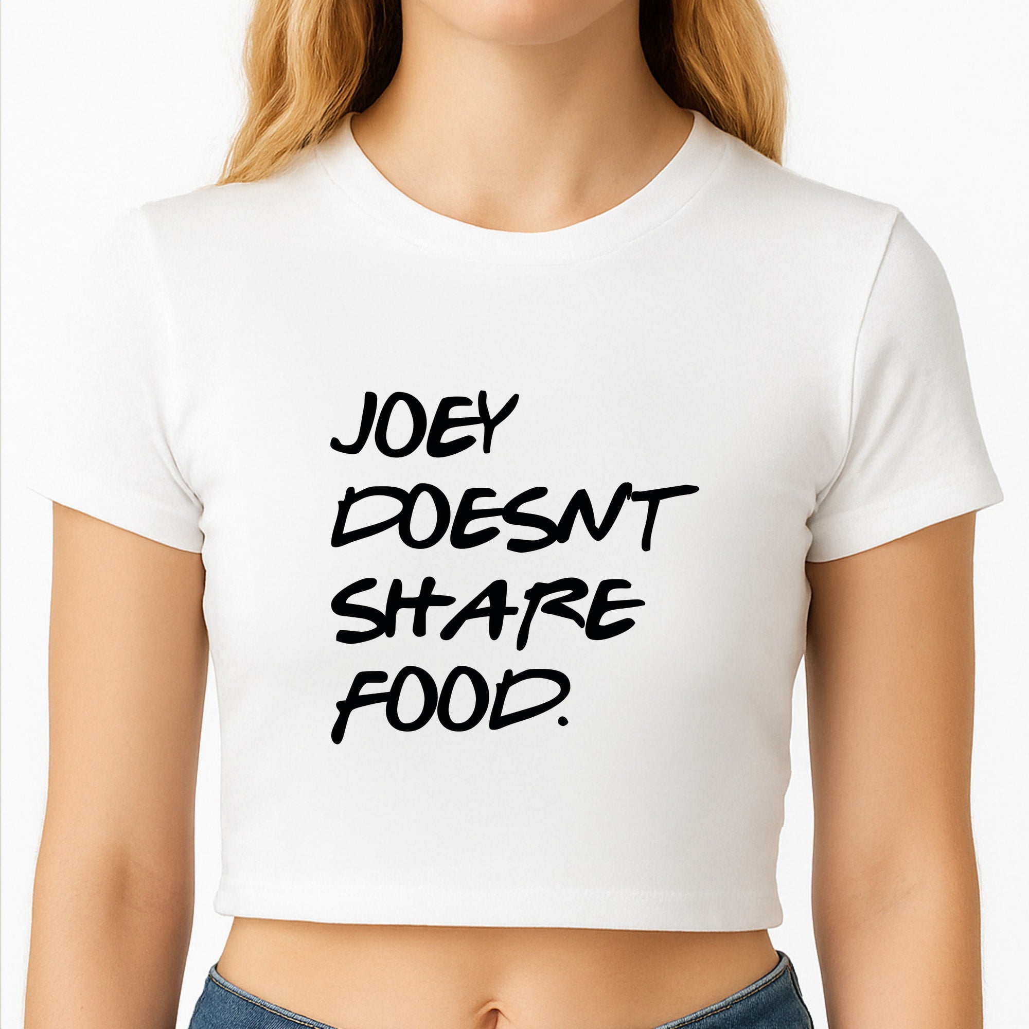 Joey Doesn't Share Food, Black Crop Top