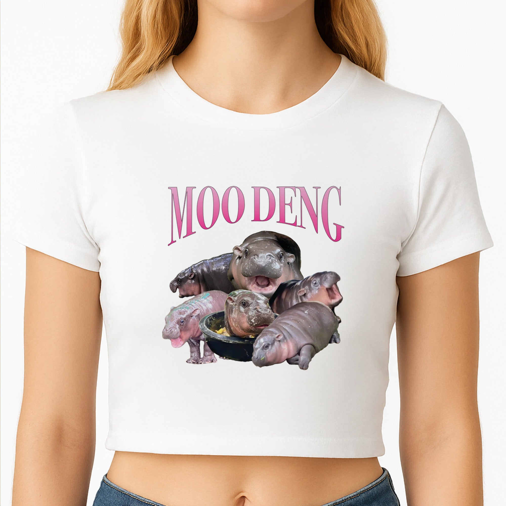Moo Collage Crop Top