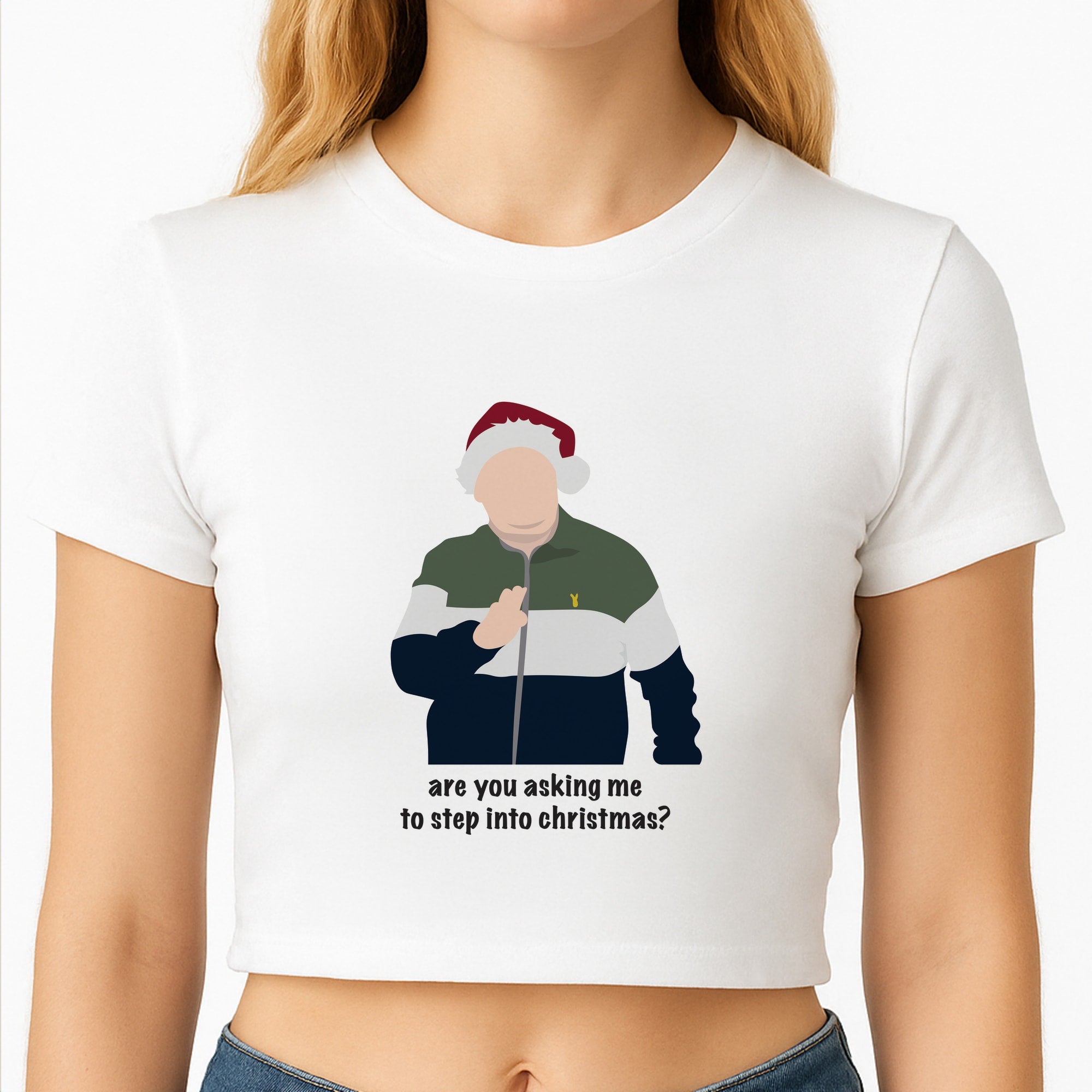 Are You Asking Me To Step Into Christmas - Gavin And Stacey Crop Top