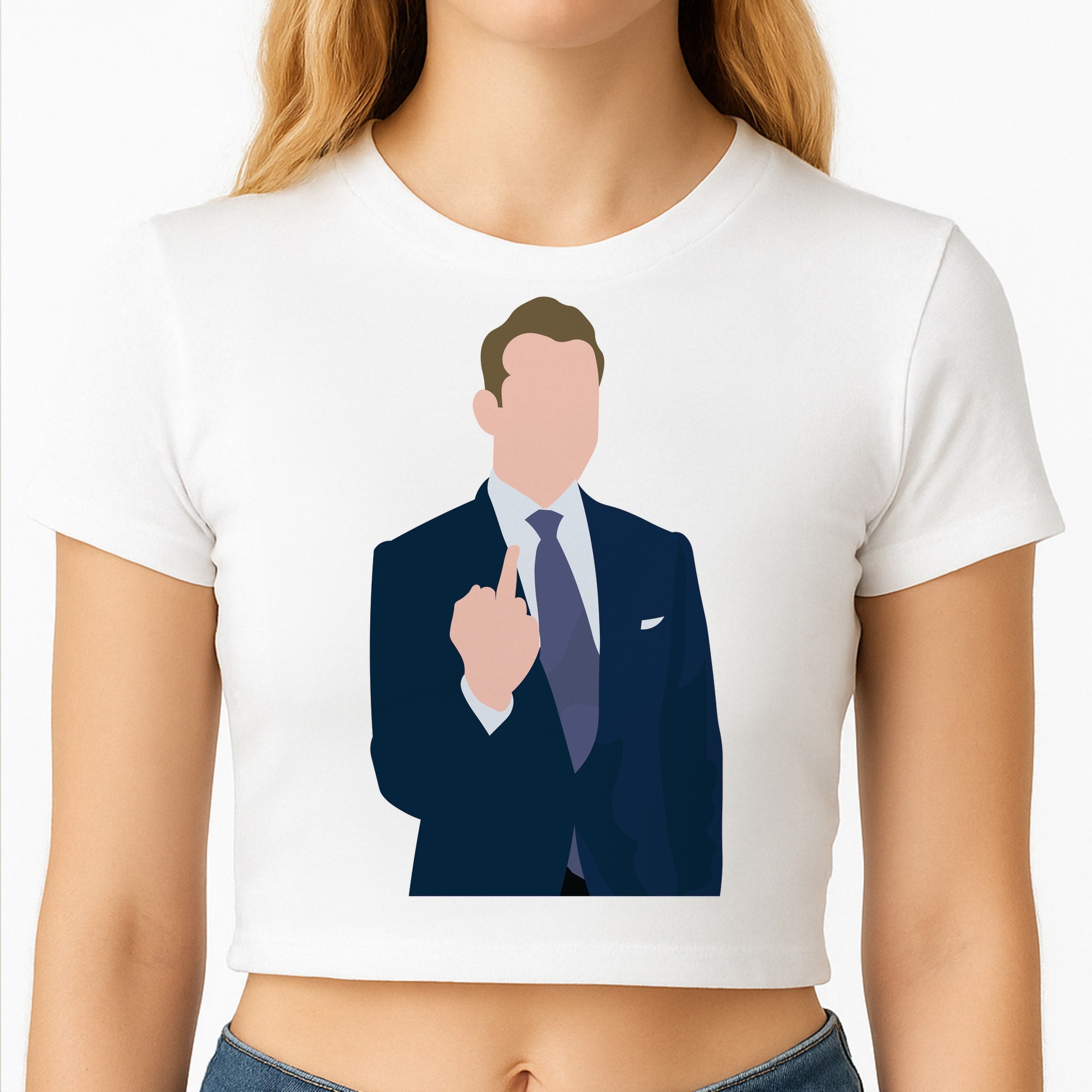 Middle Finger Crop Top