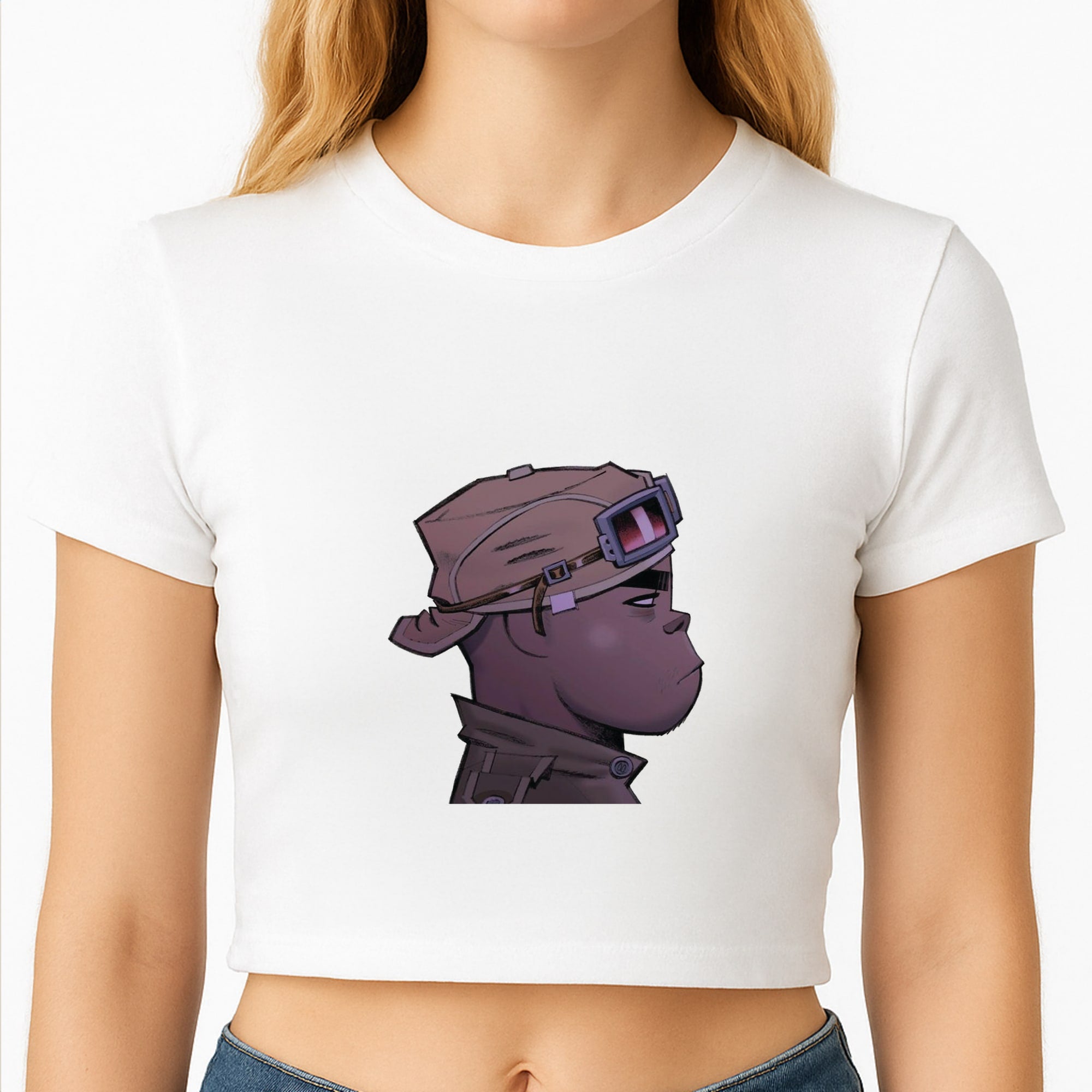 Purple 2d Crop Top