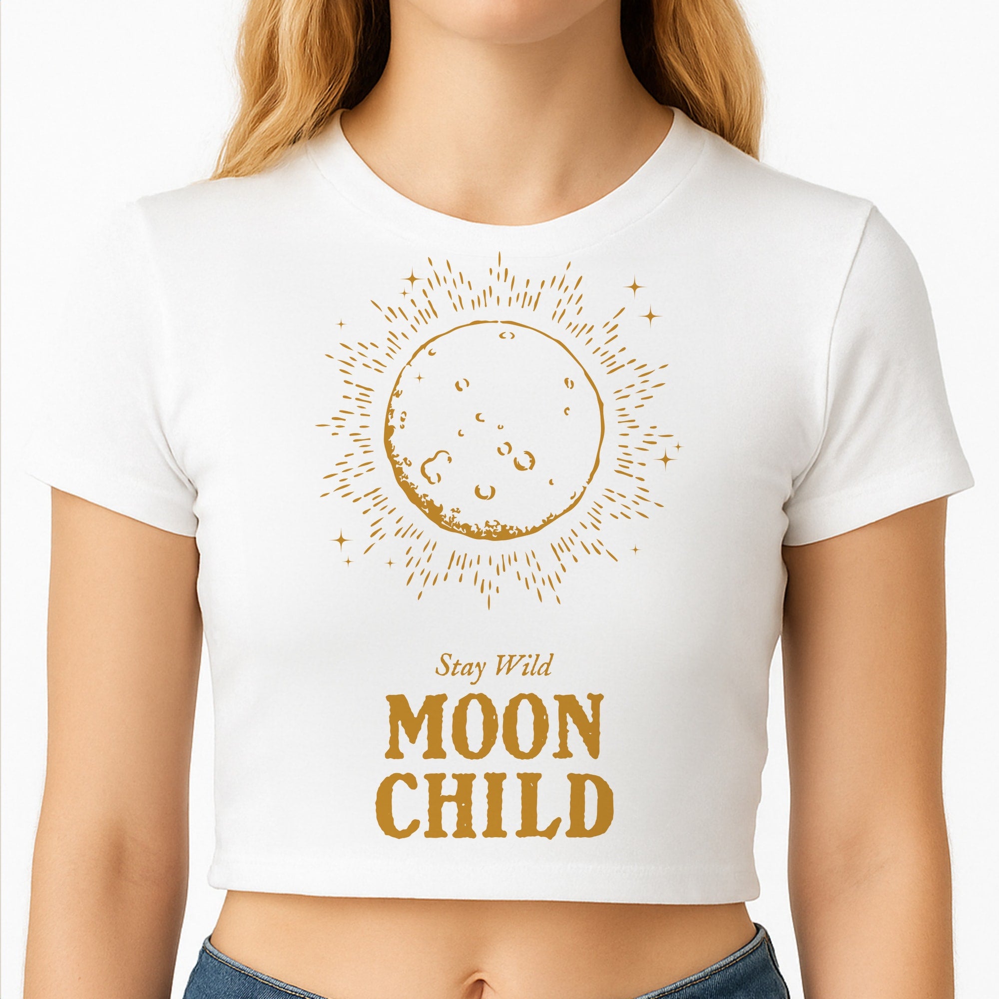 Stay Wild, Moon Child Crop Top