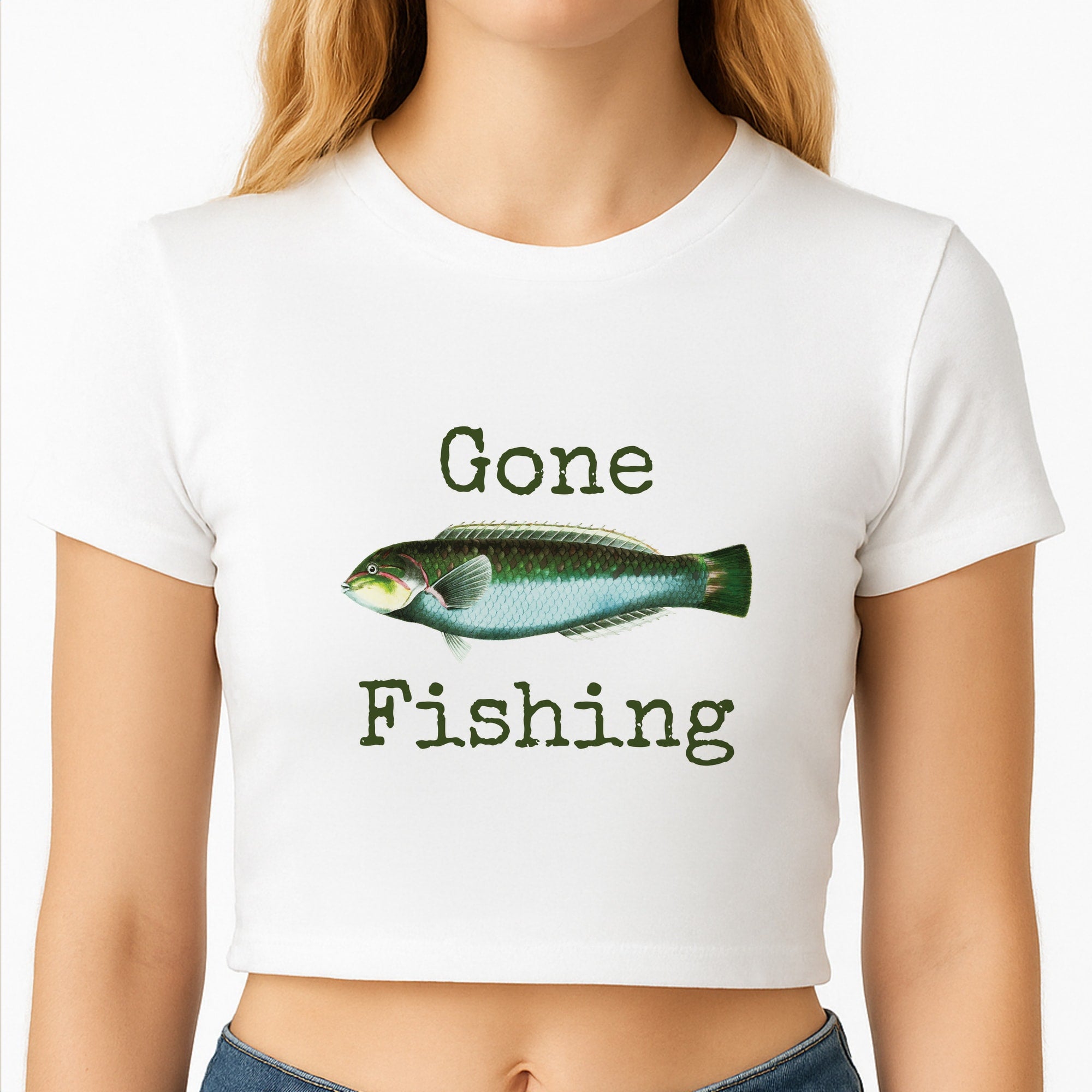Gone Fishing Crop Top