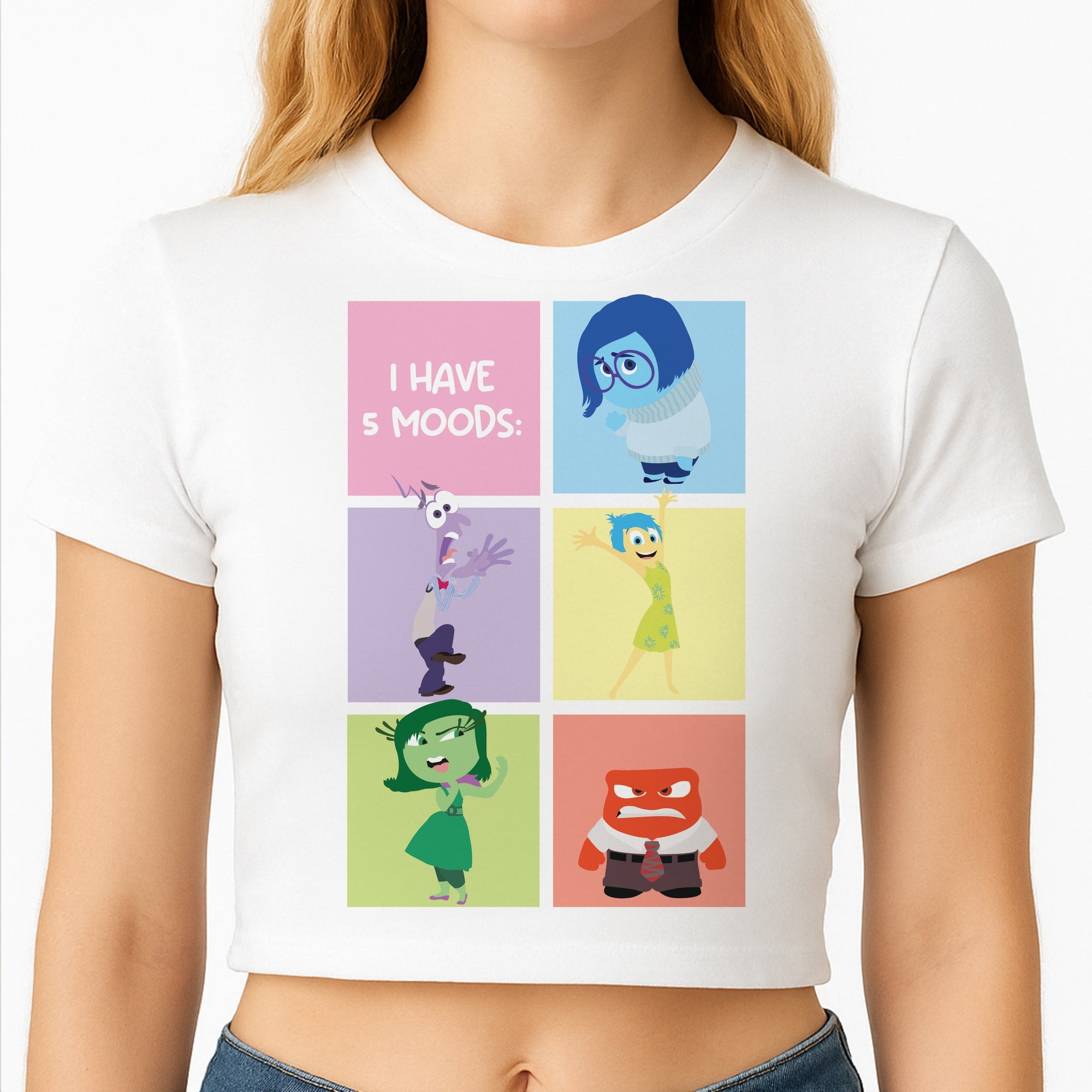 I Have Moods - Inside Out Crop Top