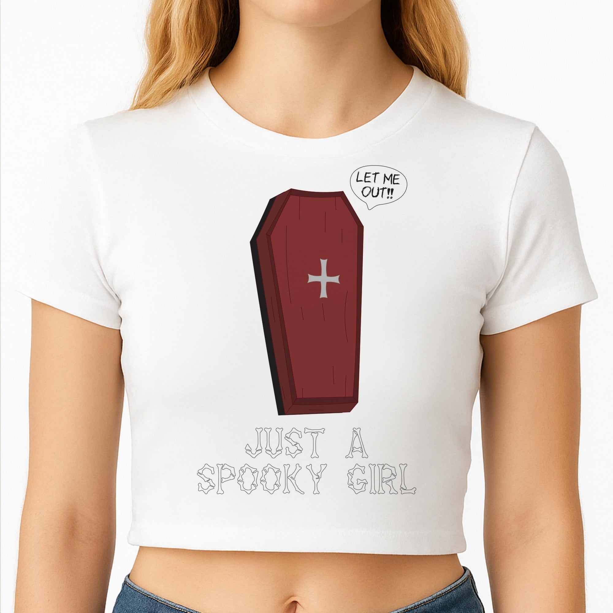 Just A Spooky Girl Crop Top