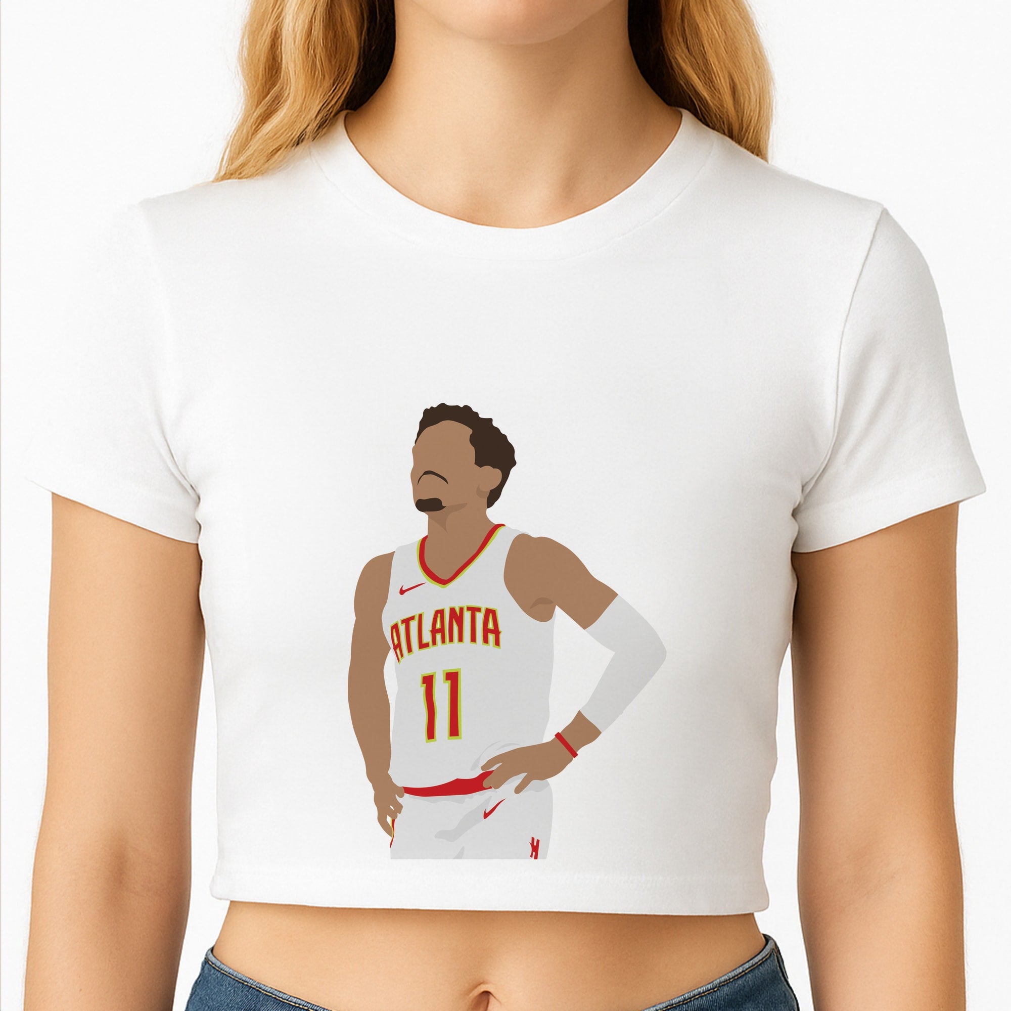Young - Basketball Crop Top