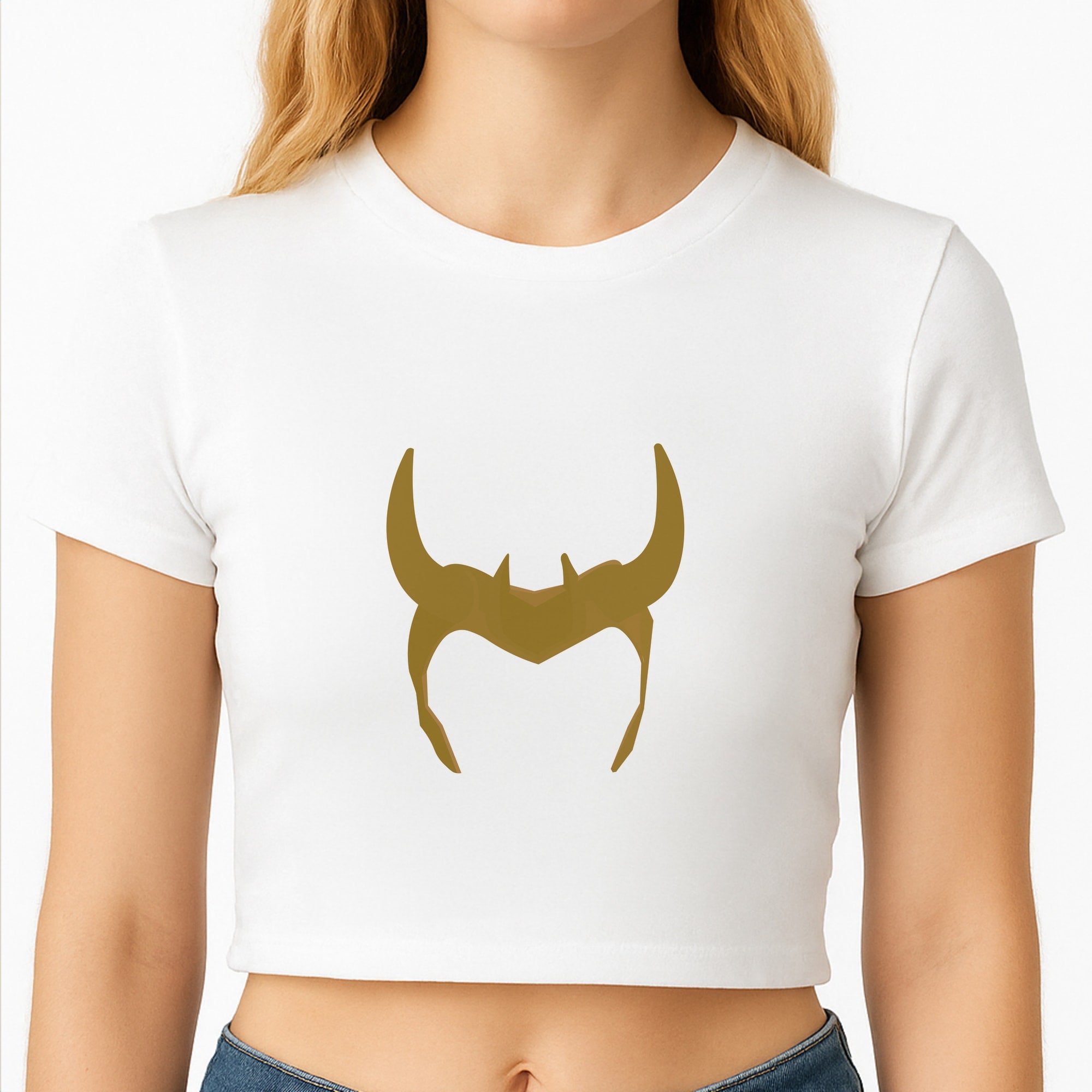 The Horned Helmet Crop Top