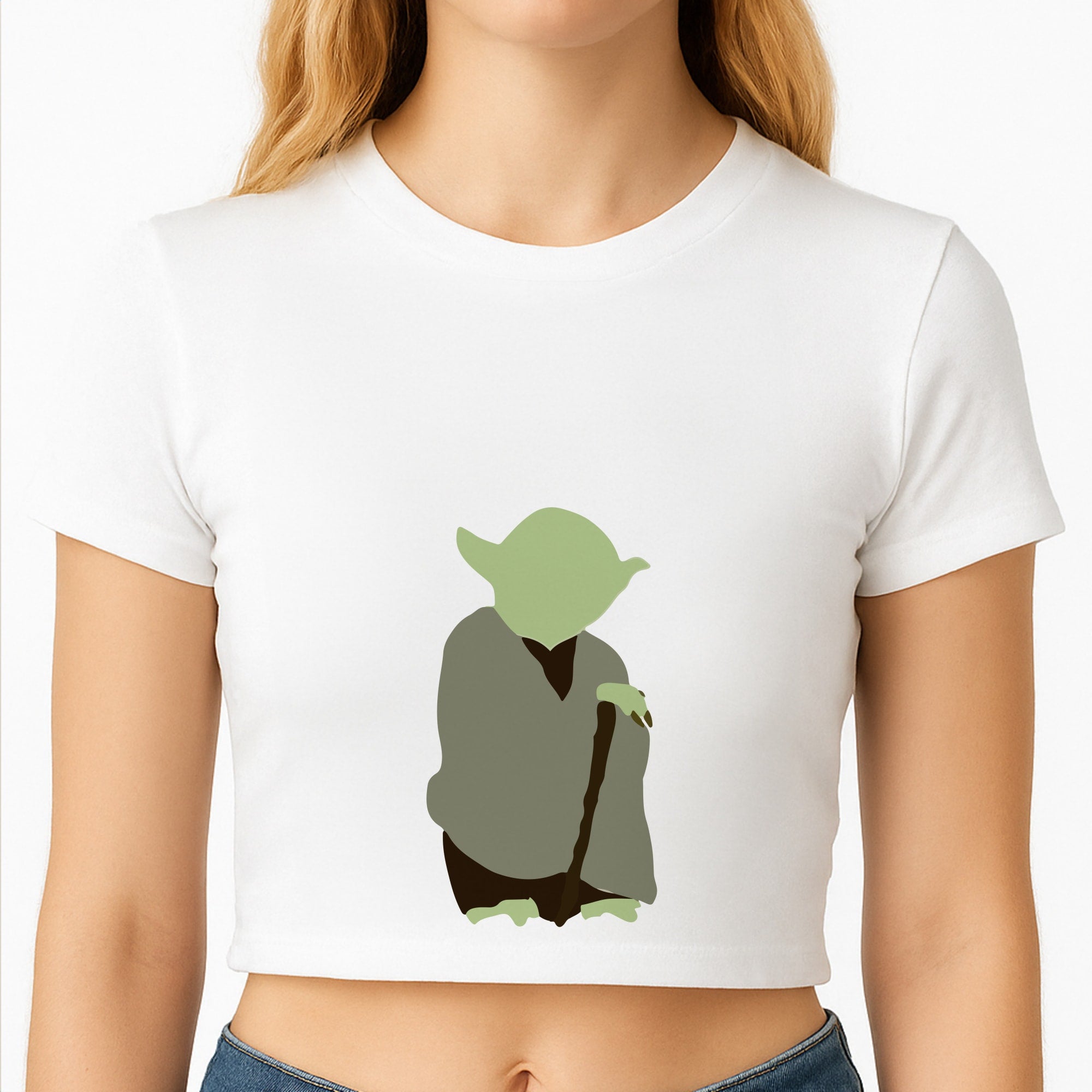 Yoda Faceless Crop Top