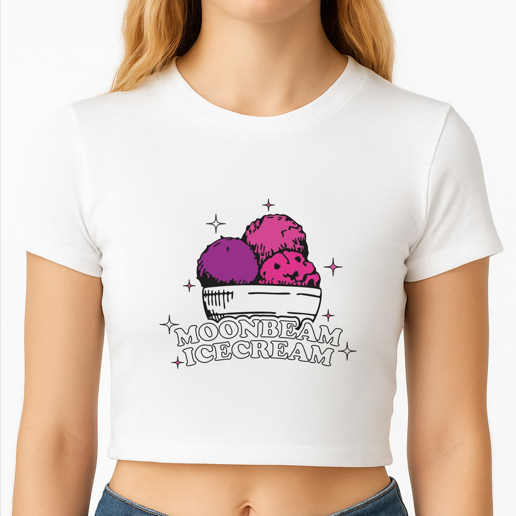 Moonbeam Icecream Crop Top